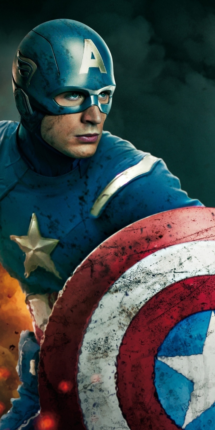 Descarga gratuita de fondo de pantalla para móvil de Los Vengadores, Chris Evans, Películas, Capitan América, Capitan America, Vengadores.