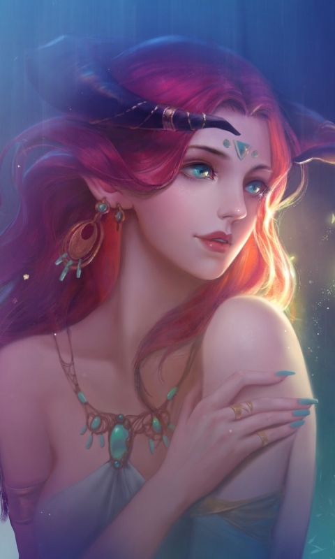 Download mobile wallpaper Fantasy, Fairy, Red Hair for free.