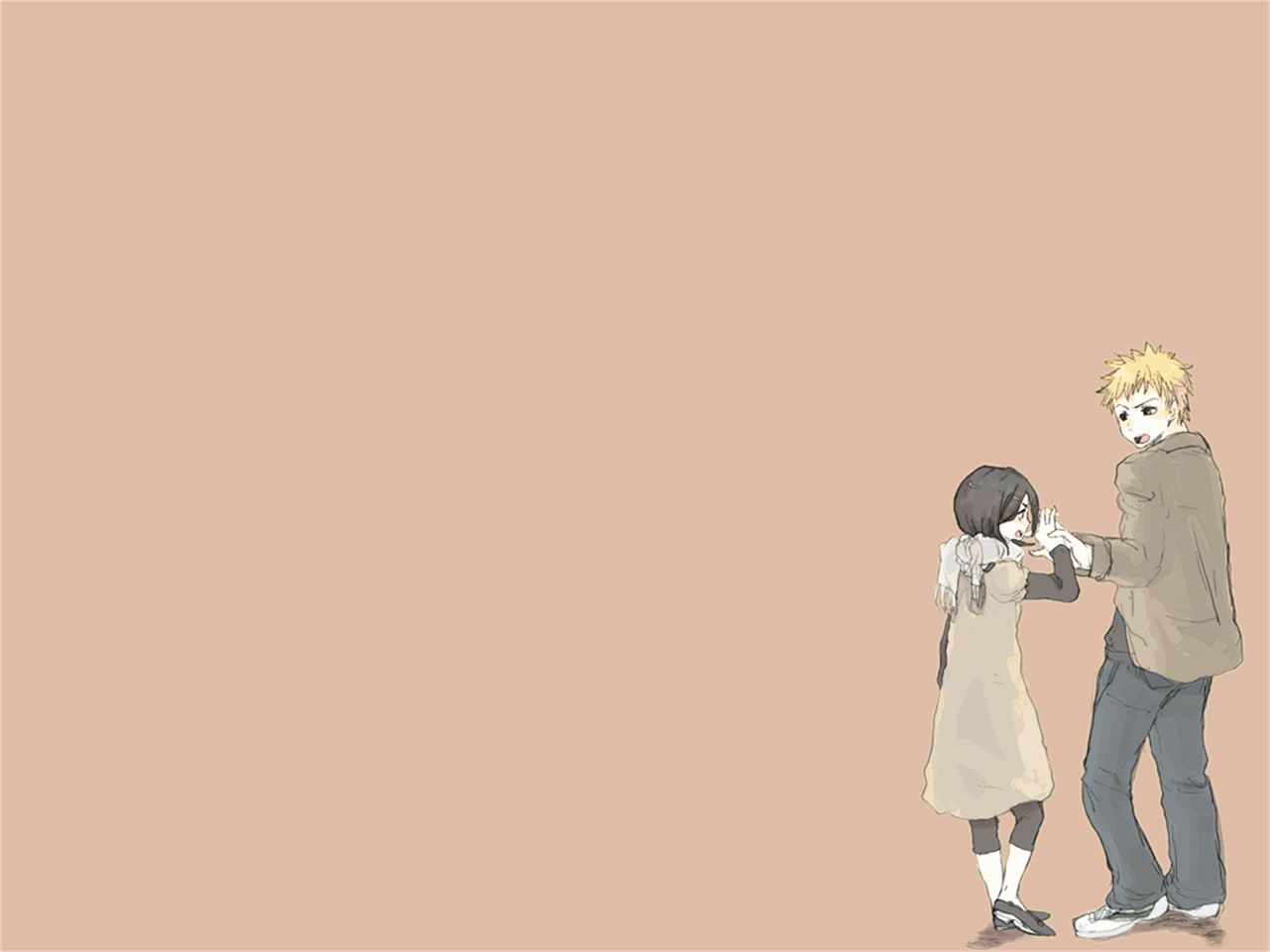 Free download wallpaper Rukia Kuchiki, Bleach, Ichigo Kurosaki, Anime on your PC desktop