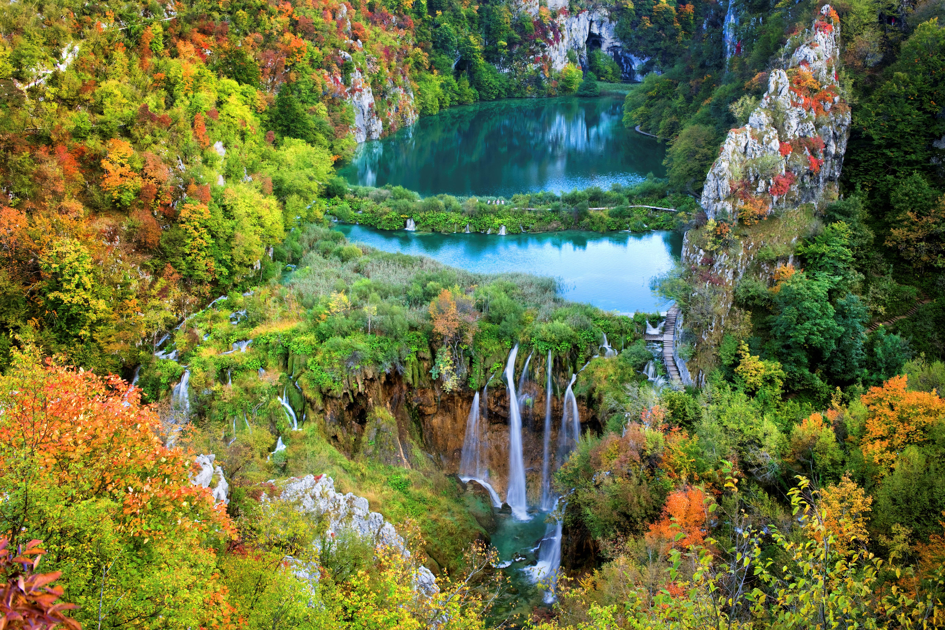 Laden Sie Nationalpark Plitvicer Seen HD-Desktop-Hintergründe herunter