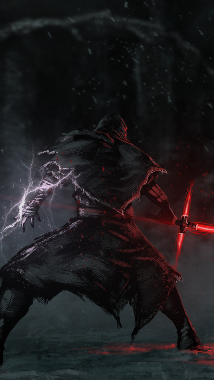 Download mobile wallpaper Star Wars, Lightsaber, Movie, Star Wars Episode Vii: The Force Awakens, Kylo Ren for free.