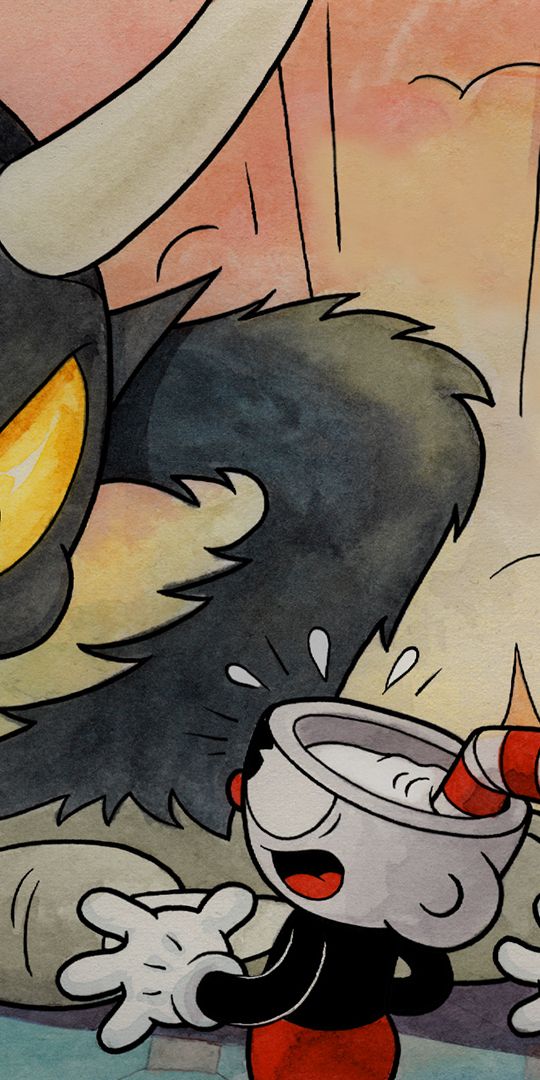 Phone wallpaper: Cuphead, Video Game, Cuphead (Character), The Devil ...