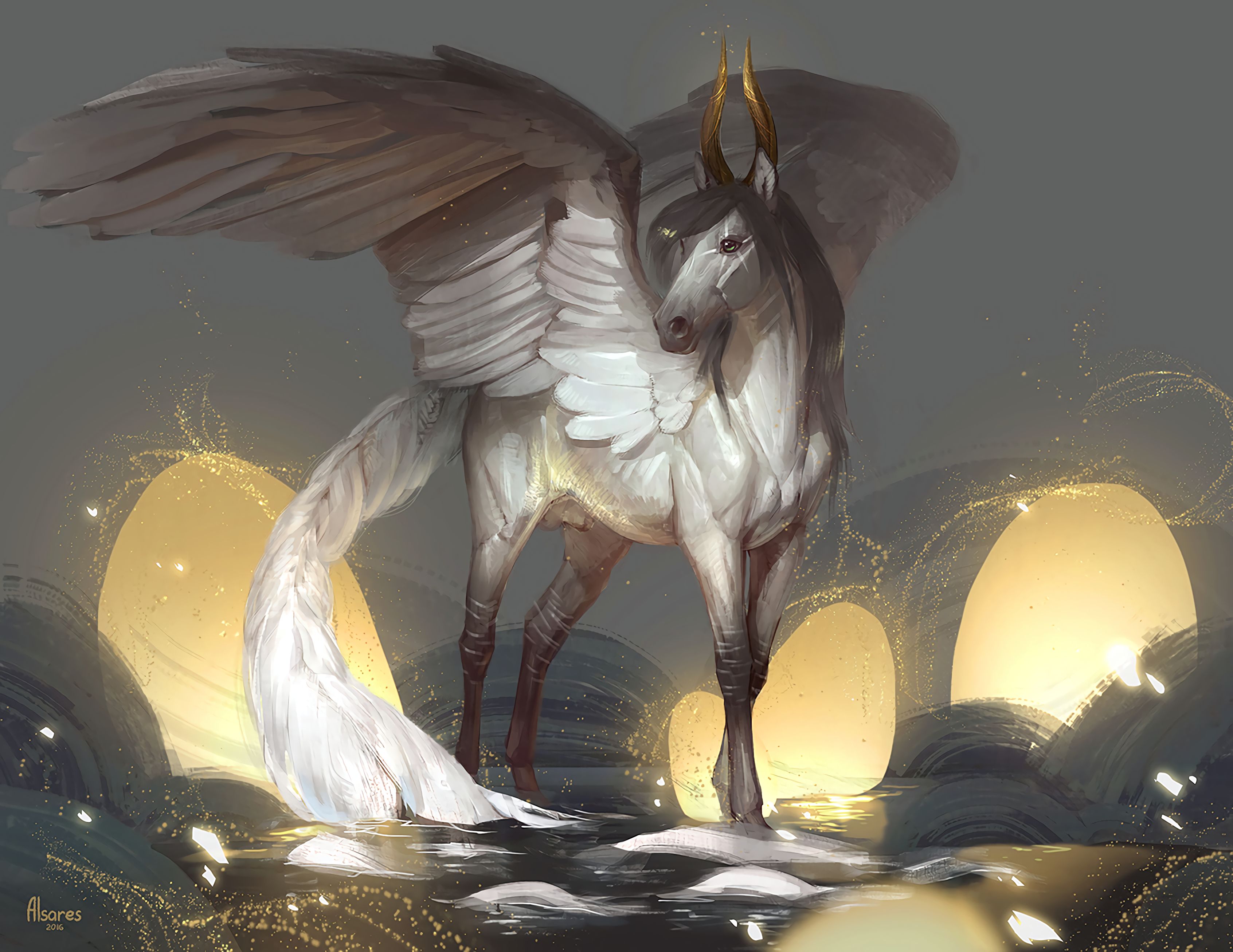 Pegasus Vertical Background