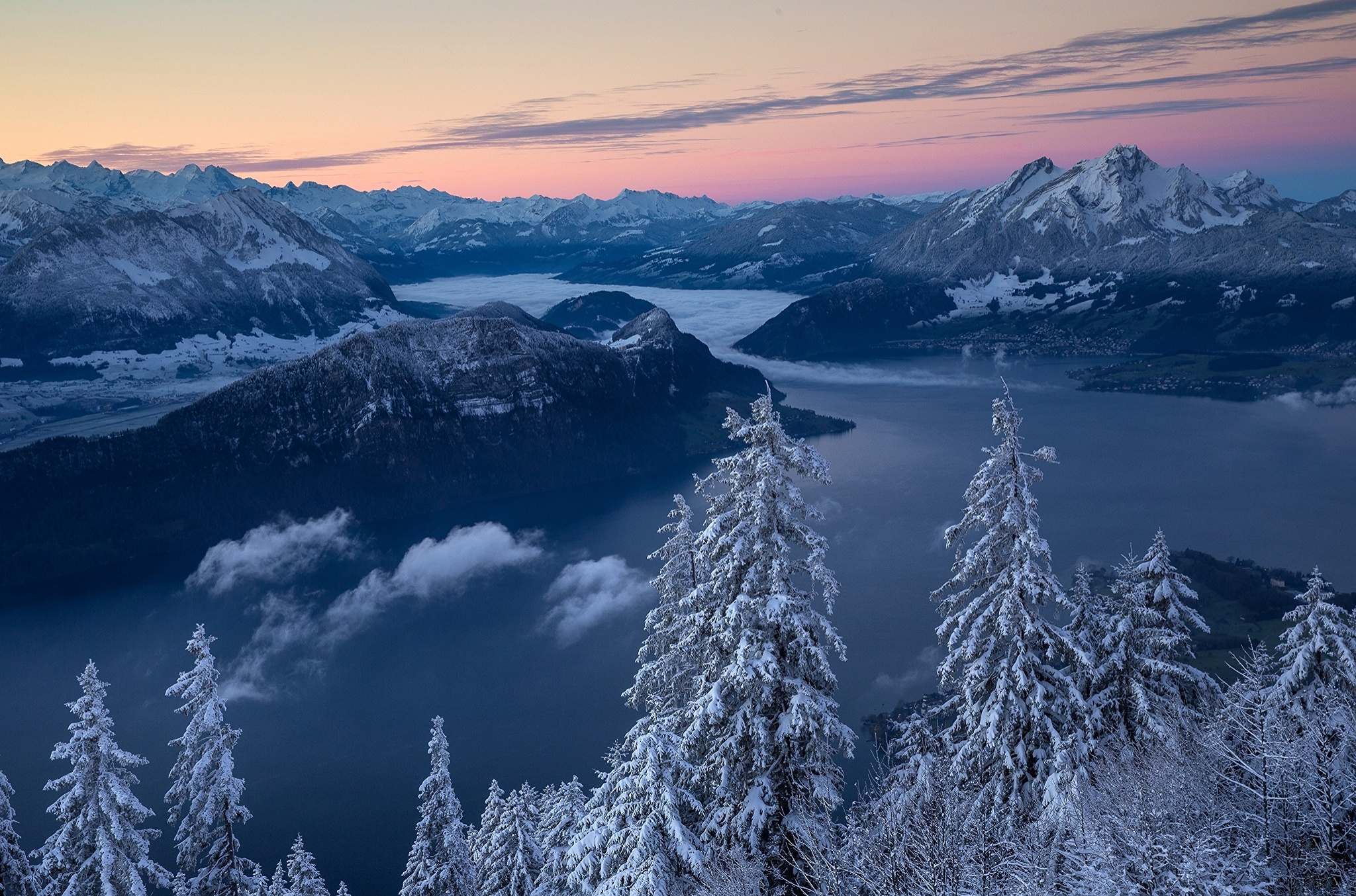 Laden Sie das Landschaft, Winter, Natur, See, Gebirge, Panorama, Erde/natur-Bild kostenlos auf Ihren PC-Desktop herunter
