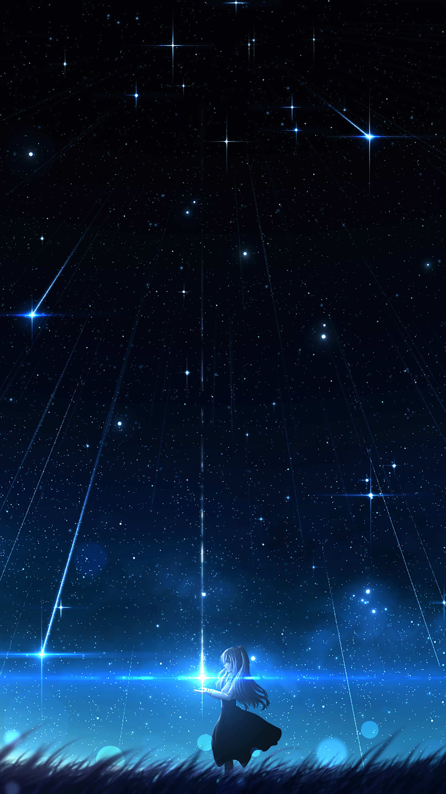Download mobile wallpaper Anime, Sky, Night for free.