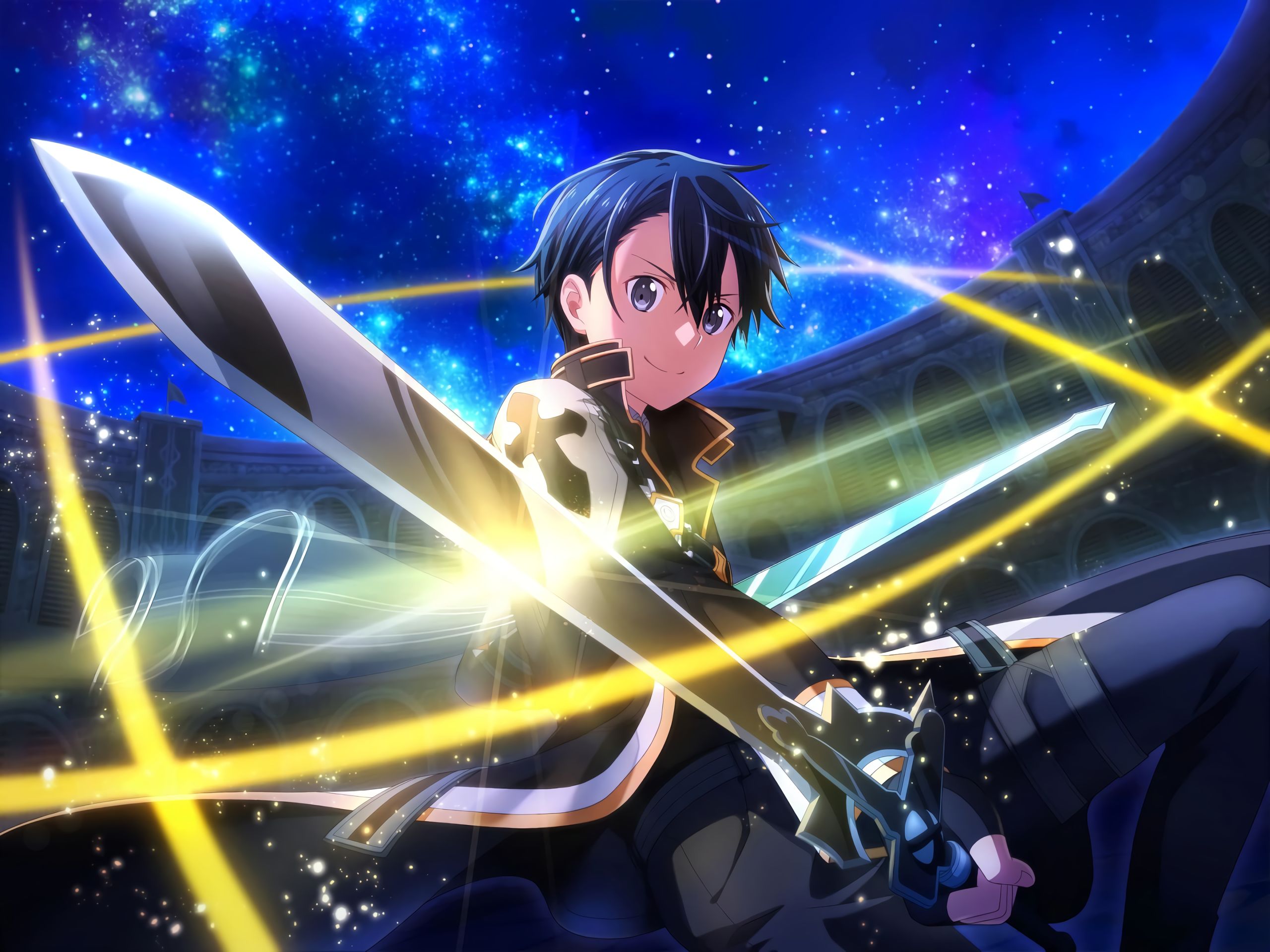 Handy-Wallpaper Animes, Sword Art Online, Kirito (Schwertkunst Online) kostenlos herunterladen.