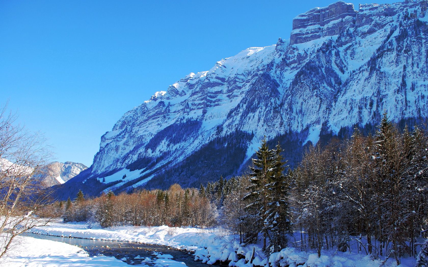 landscape, winter, nature, mountains, freshness, greatness, grandeur High Definition image
