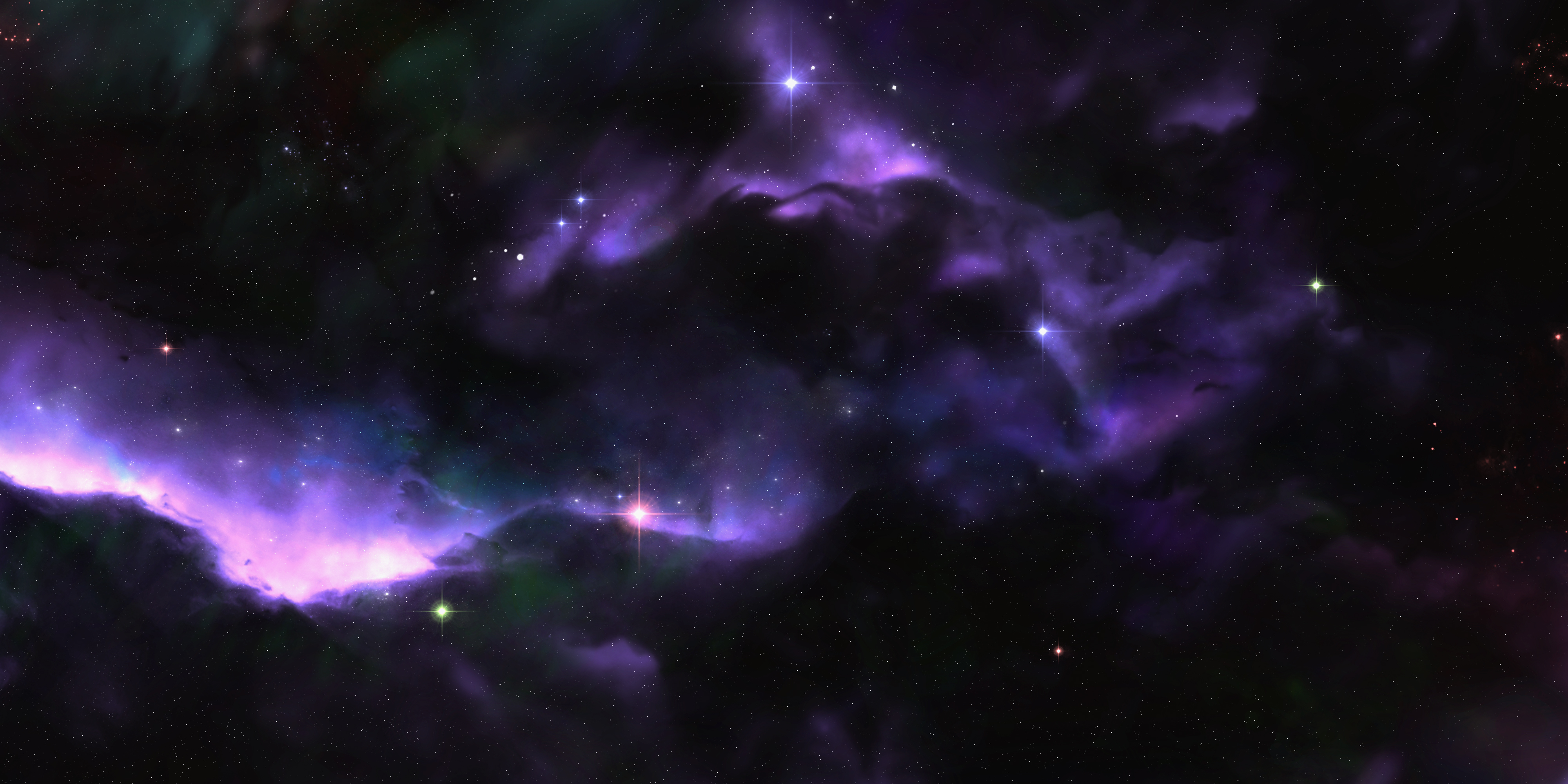 Download mobile wallpaper Glare, Stars, Shine, Nebula, Light, Universe for free.