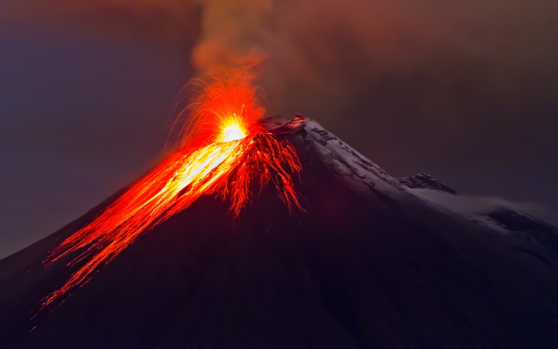 356959 descargar fondo de pantalla ecuador, tierra/naturaleza, tungurahua, cordillera oriental, erupción, lava, estratovolcán, volcán, volcanes: protectores de pantalla e imágenes gratis