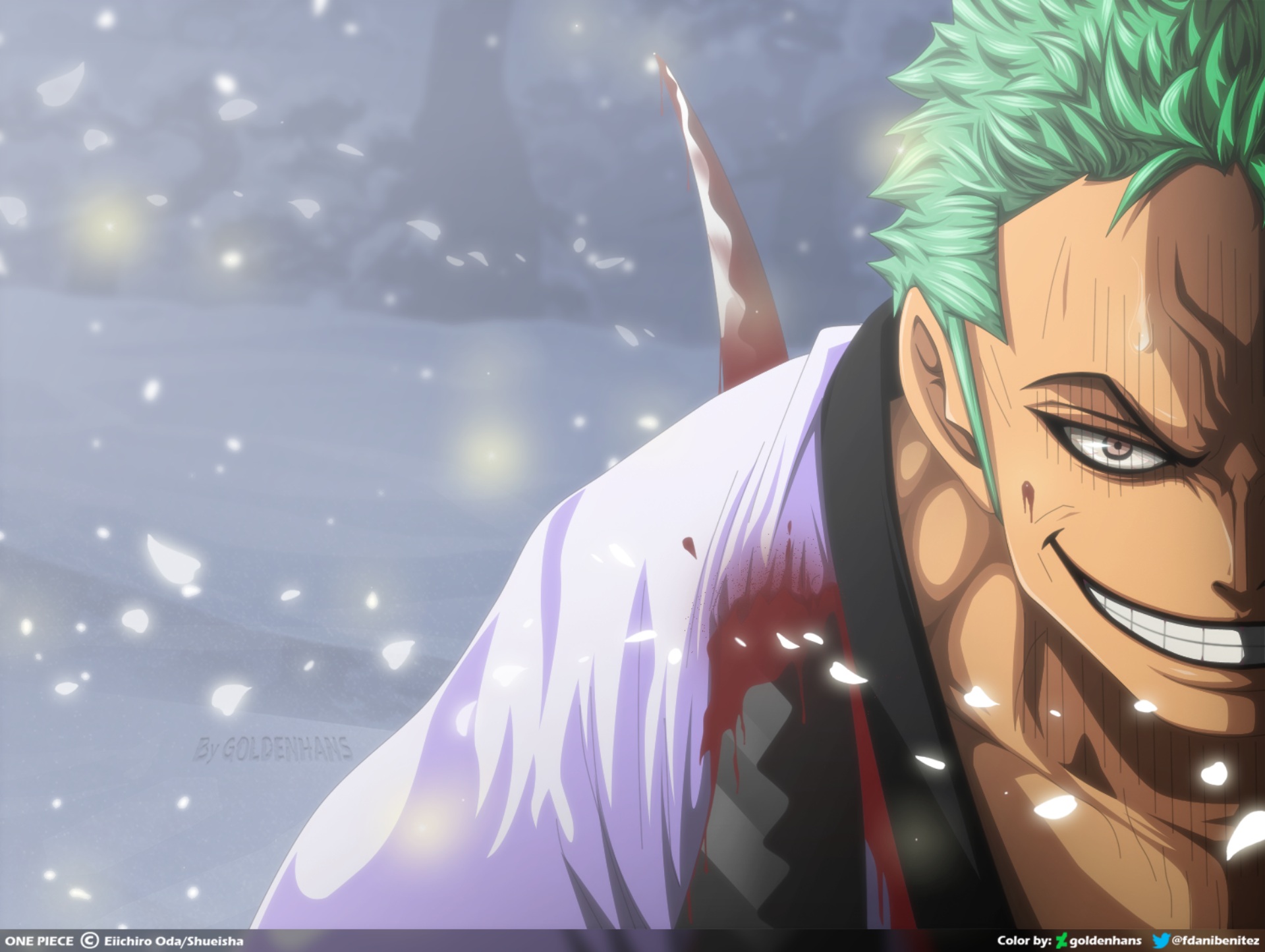 Laden Sie das Animes, One Piece, Roronoa Zorro-Bild kostenlos auf Ihren PC-Desktop herunter