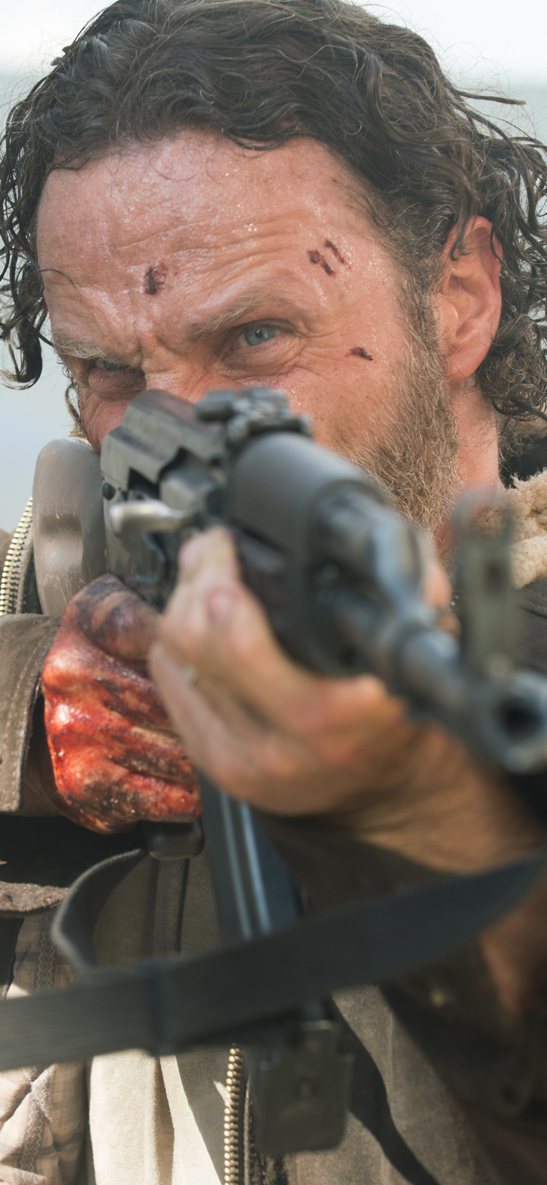 Handy-Wallpaper Fernsehserien, The Walking Dead, Rick Grimes, Andreas Lincoln kostenlos herunterladen.