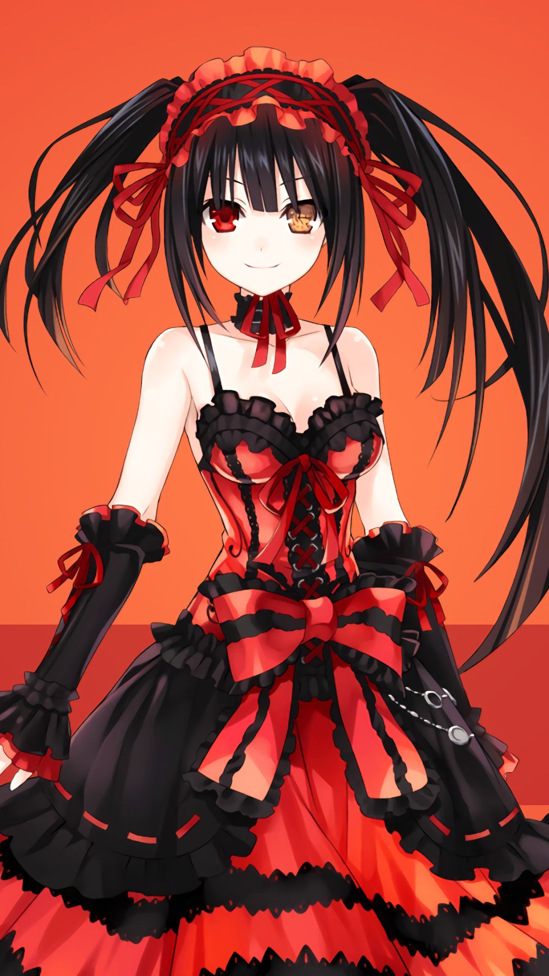 Handy-Wallpaper Animes, Datum A Live, Kurumi Tokisaki kostenlos herunterladen.