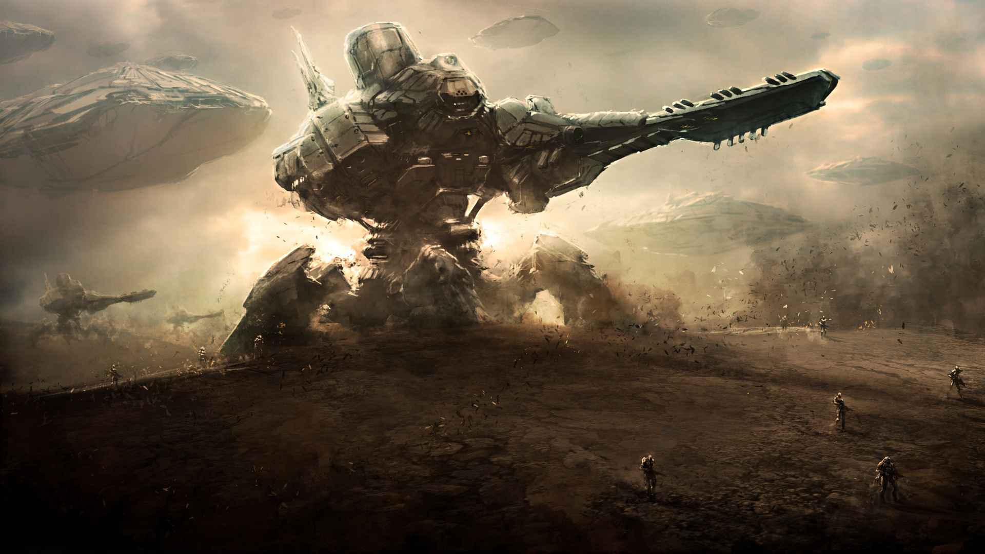 Download mobile wallpaper Weapon, Robot, Sci Fi, Mecha for free.