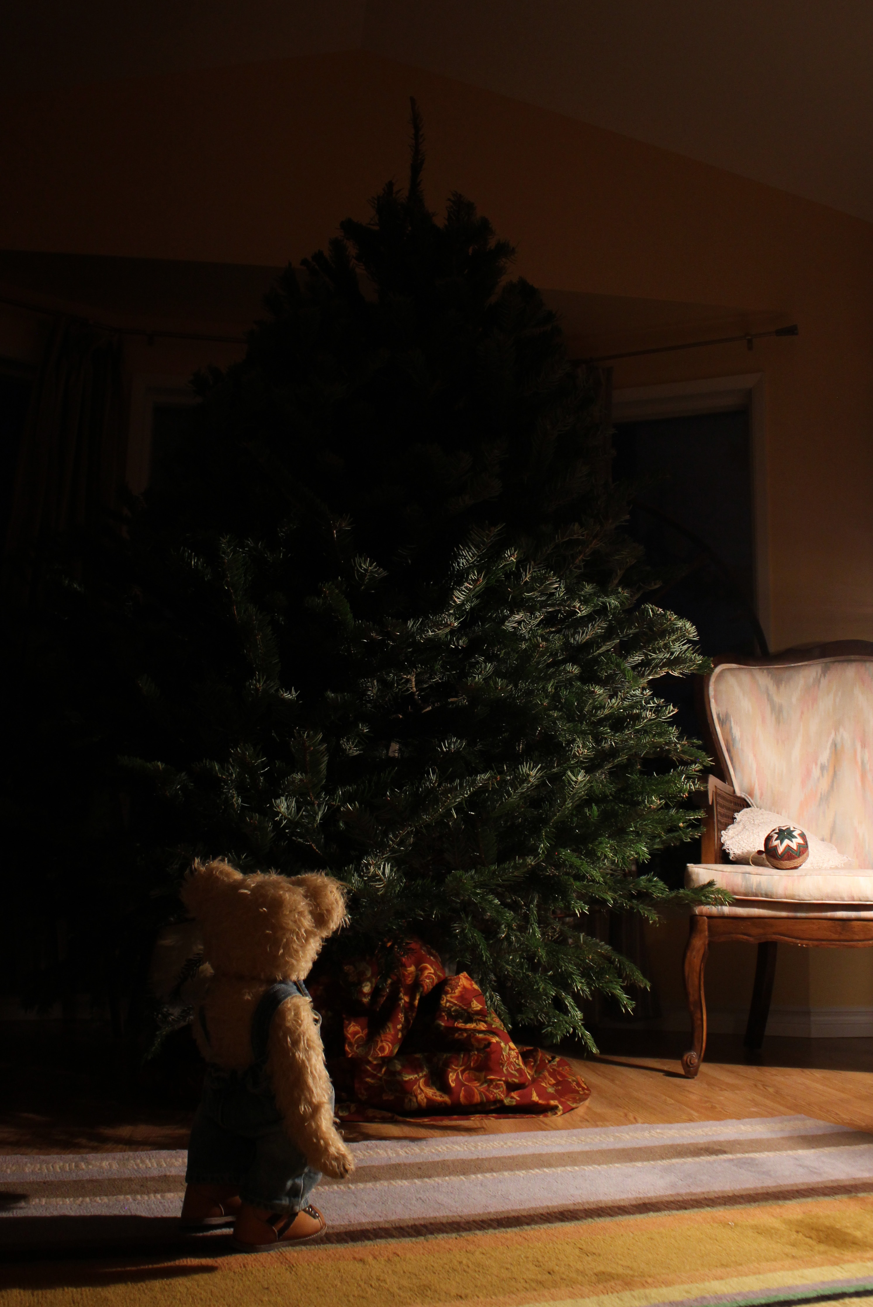 HD wallpaper teddy bear, holidays, new year, christmas, toy, christmas tree