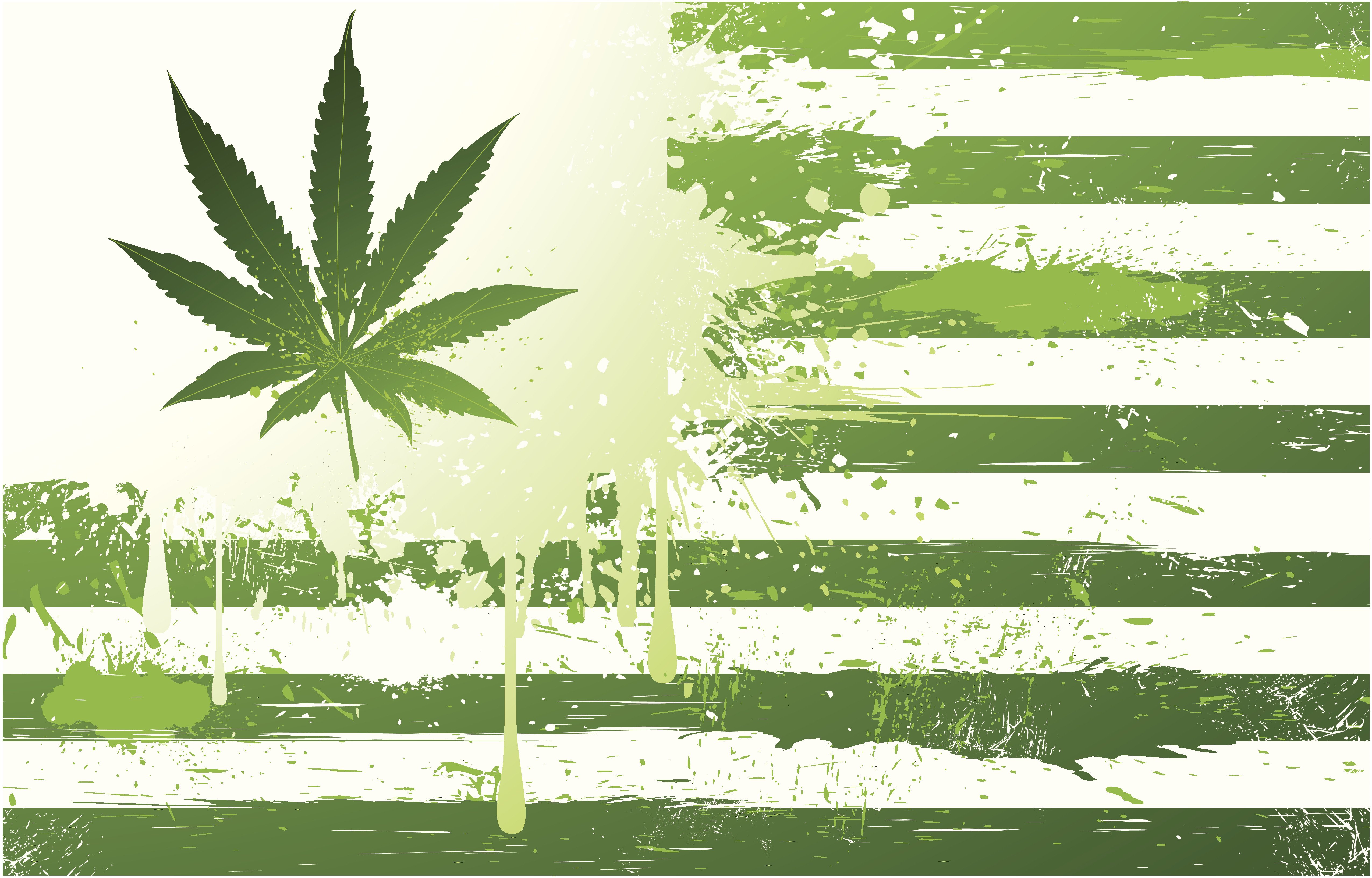 736283 скачать обои марихуана, белый, флаг, зеленый, художественные, листва, картина - заставки и картинки бесплатно