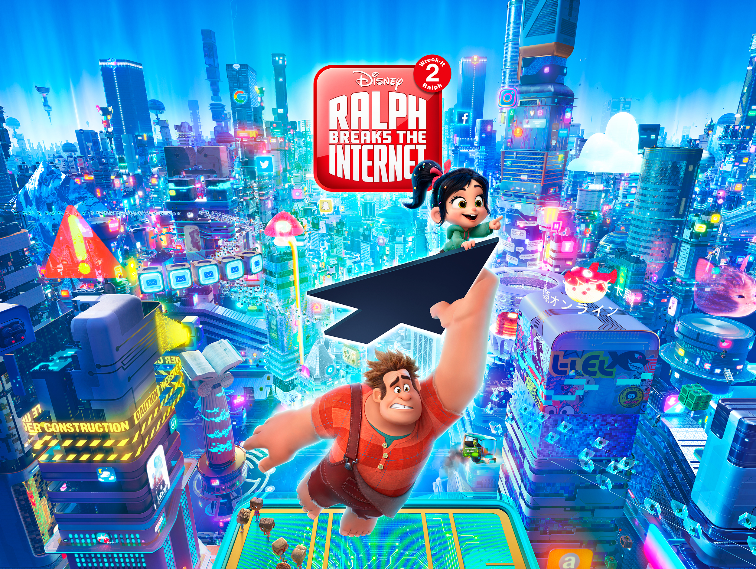 Die besten Ralph Bricht Das Internet: Wreck It Ralph 2-Hintergründe für den Telefonbildschirm