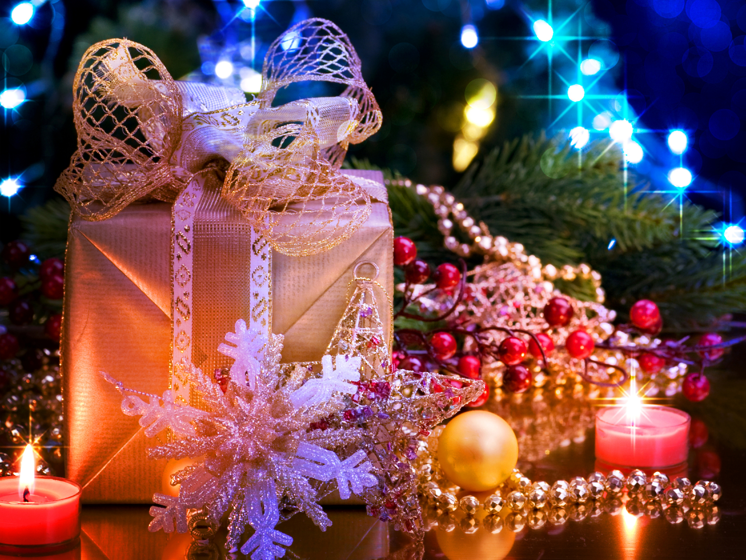 Téléchargez des papiers peints mobile Cadeau, Décorations De Noël, Noël, Vacances gratuitement.