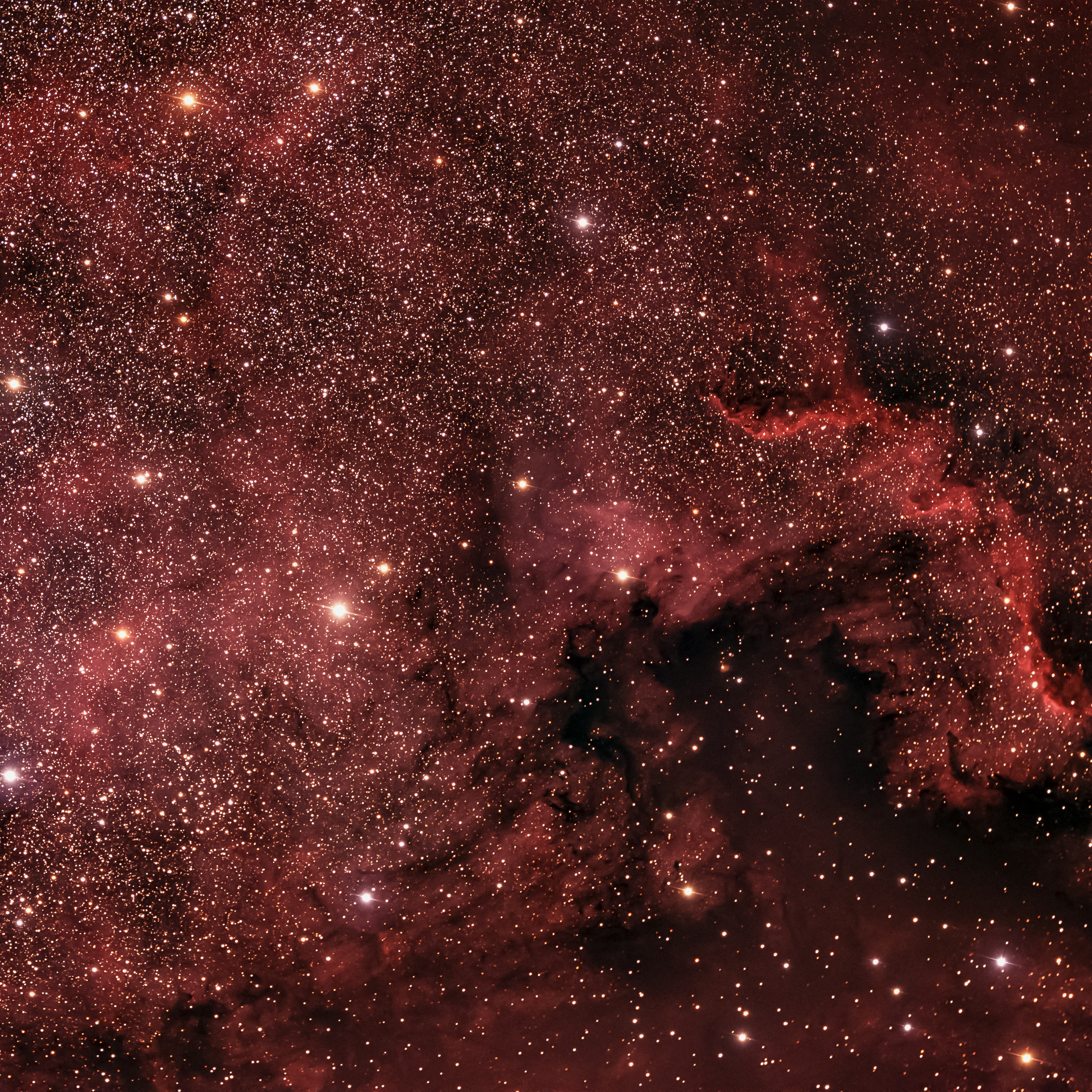 Free download wallpaper Stars, Starry Sky, Universe, Brown, Nebula on your PC desktop