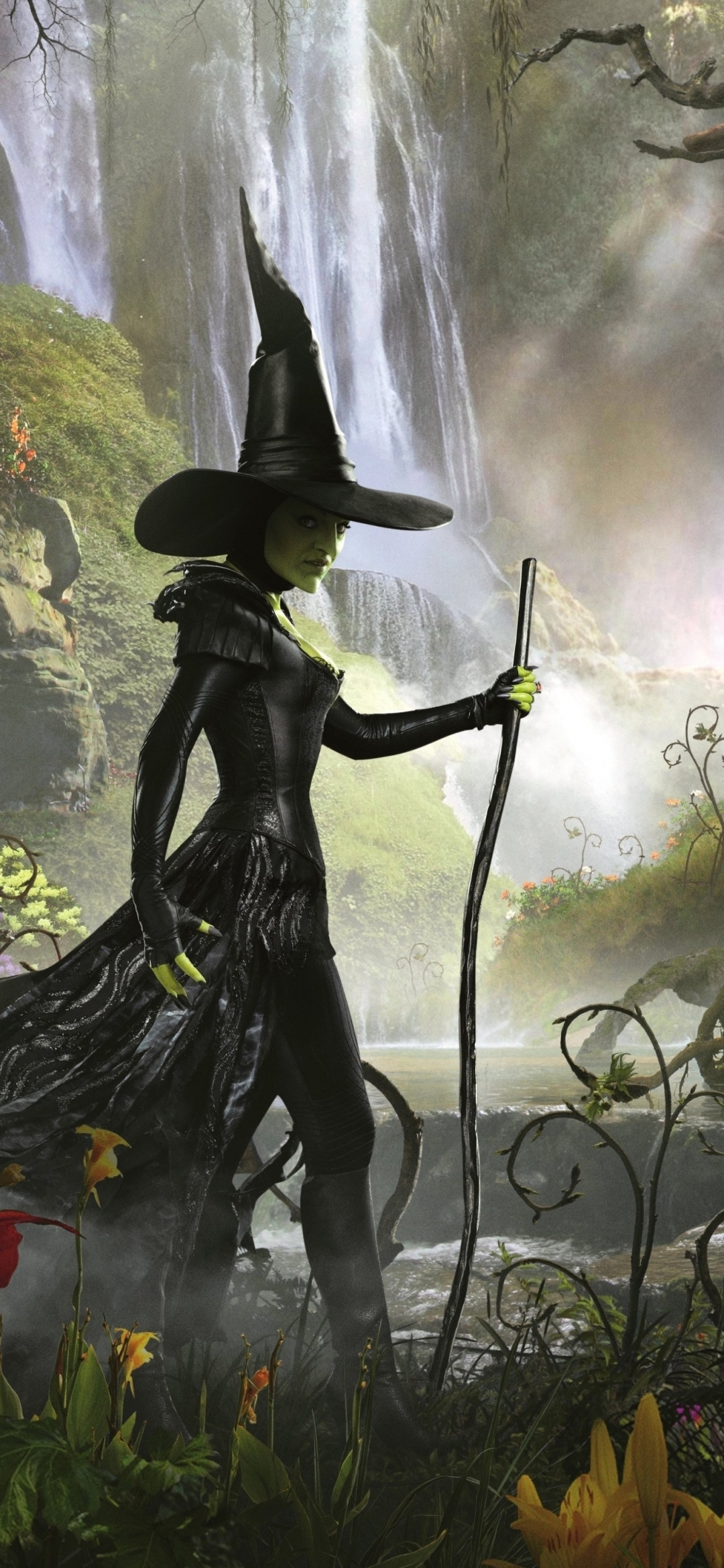 Descarga gratuita de fondo de pantalla para móvil de Fantasía, Oscuro, Bosque, Bruja, Películas, Oz: Un Mundo De Fantasía.