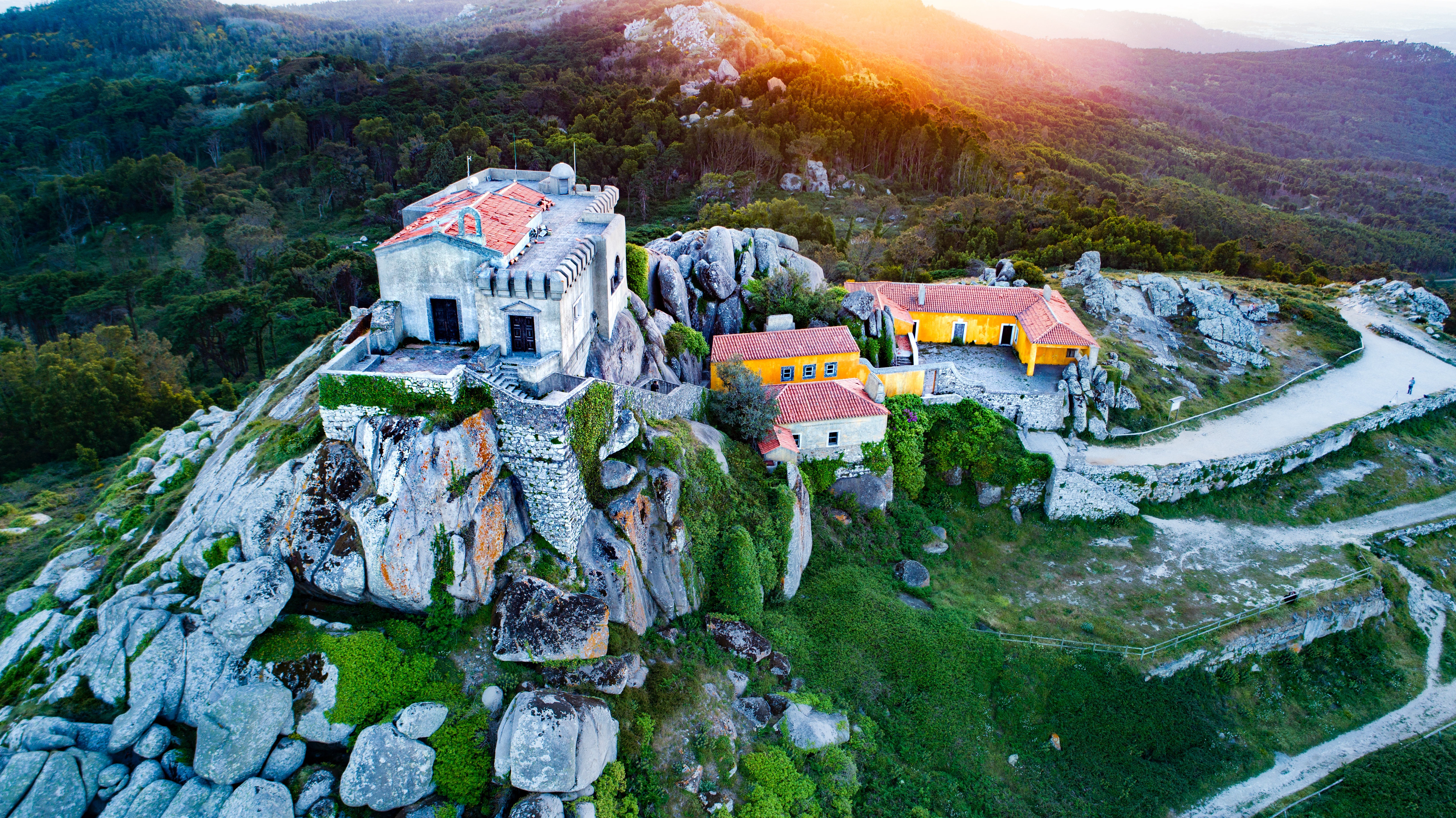 Free download wallpaper Nature, Mountain, Portugal, Ruin, Man Made, Sintra on your PC desktop