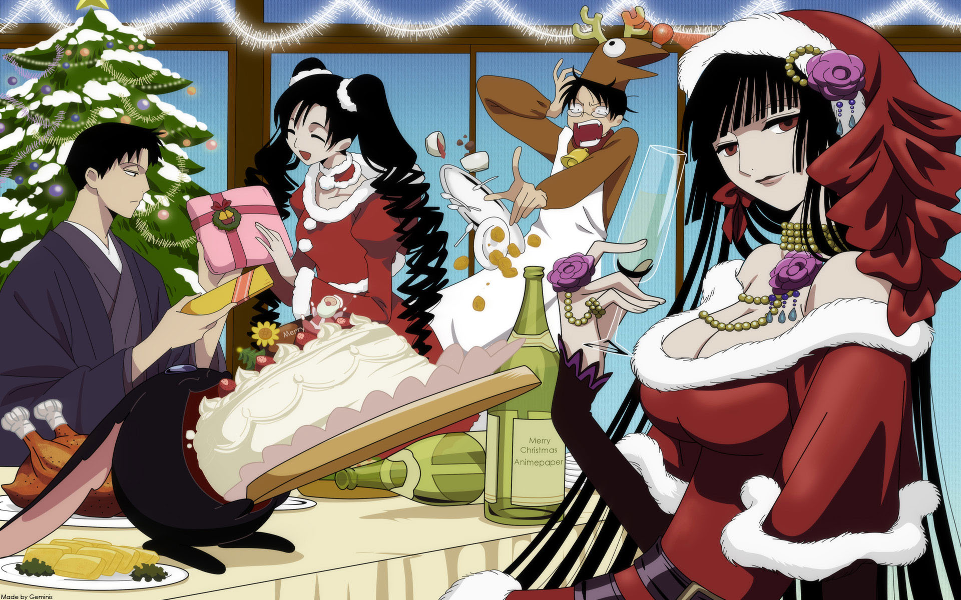 Free download wallpaper Anime, Christmas, Xxxholic on your PC desktop