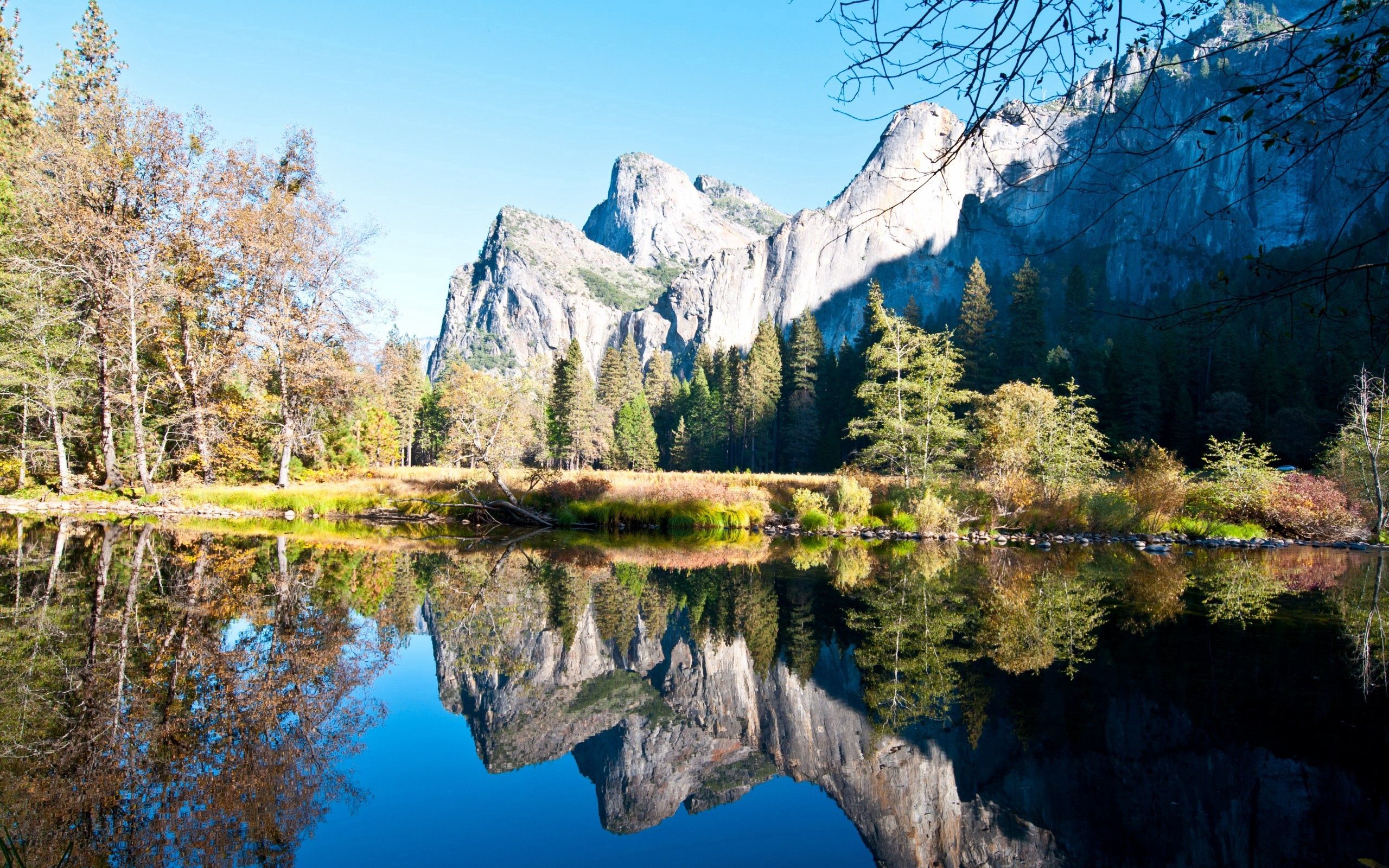 nature, mountains, vertex, top, reflection desktop HD wallpaper