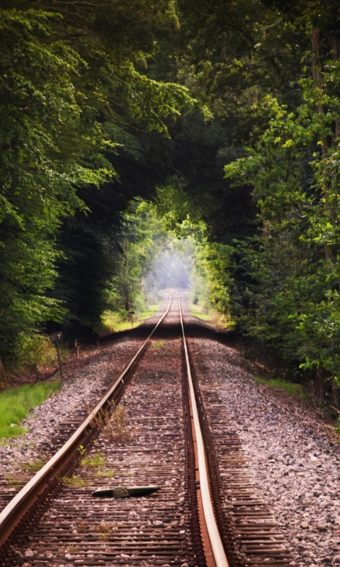 Download mobile wallpaper Nature, Railroad, Man Made for free.