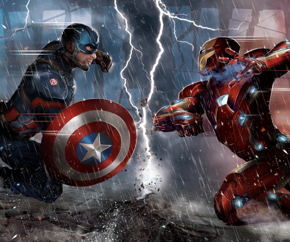 Скачать картинку Кино, Железный Человек, Капитан Америка, Первый Мститель: Война Героев в телефон бесплатно.