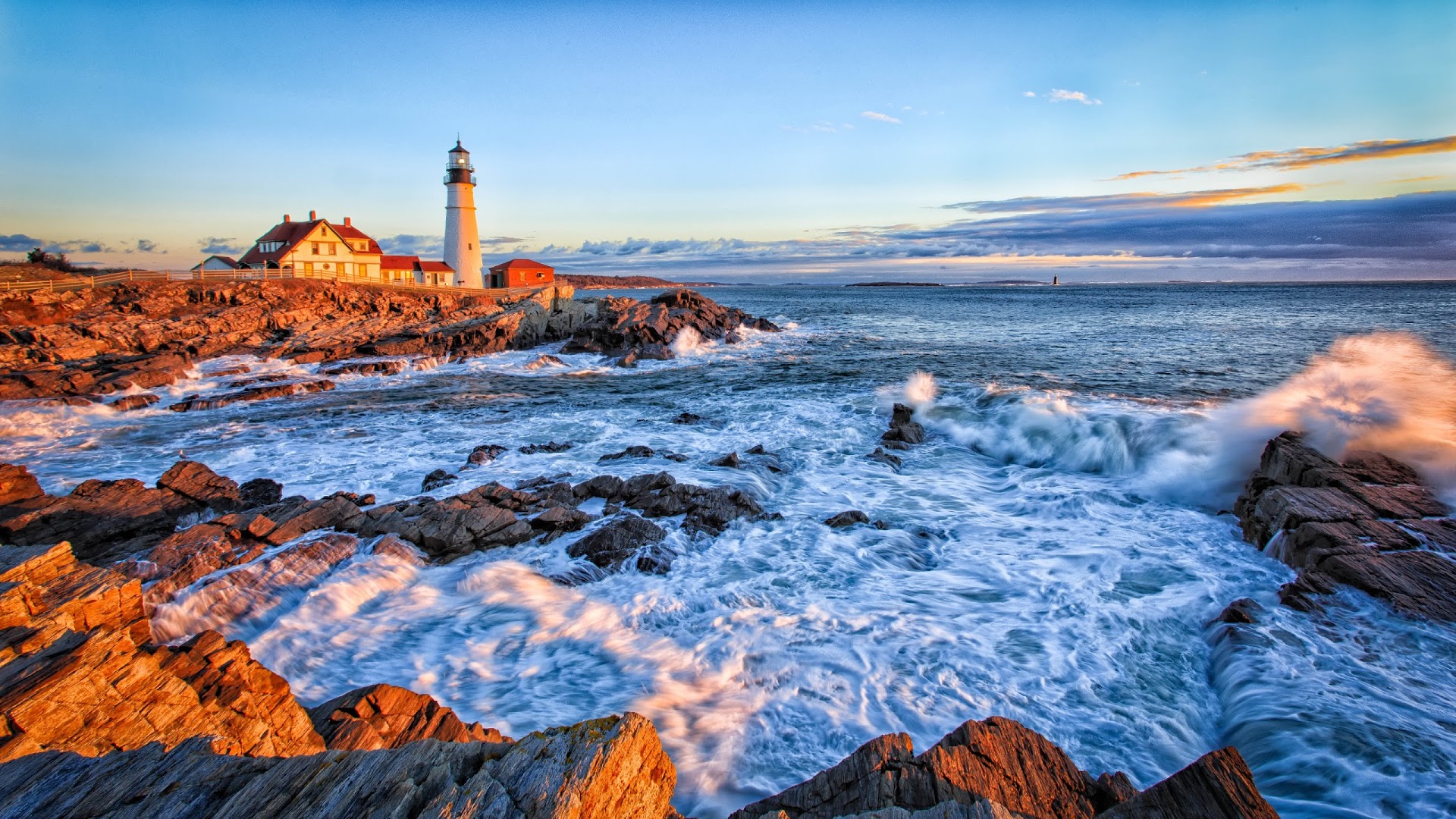 Laden Sie das Küste, Ozean, Leuchtturm, Welle, Menschengemacht-Bild kostenlos auf Ihren PC-Desktop herunter