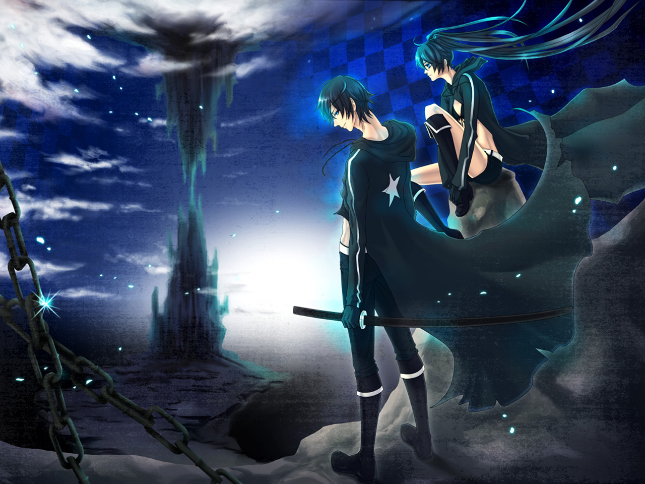 Free download wallpaper Anime, Black Rock Shooter on your PC desktop