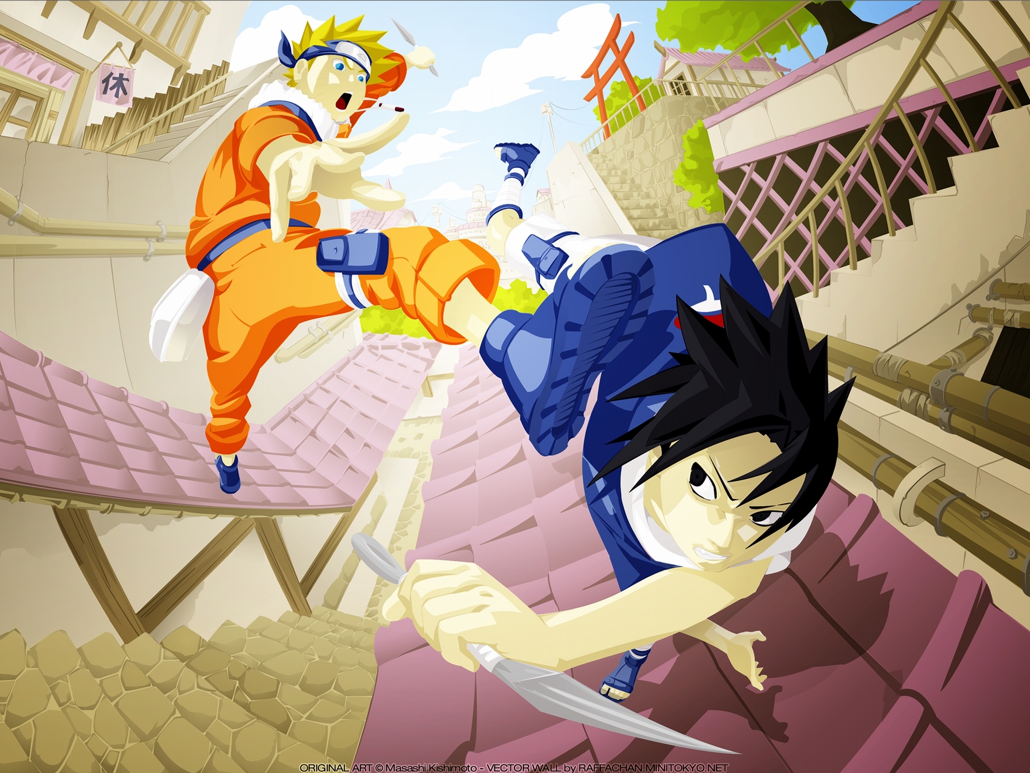 Baixar papel de parede para celular de Anime, Naruto, Sasuke Uchiha, Naruto Uzumaki gratuito.