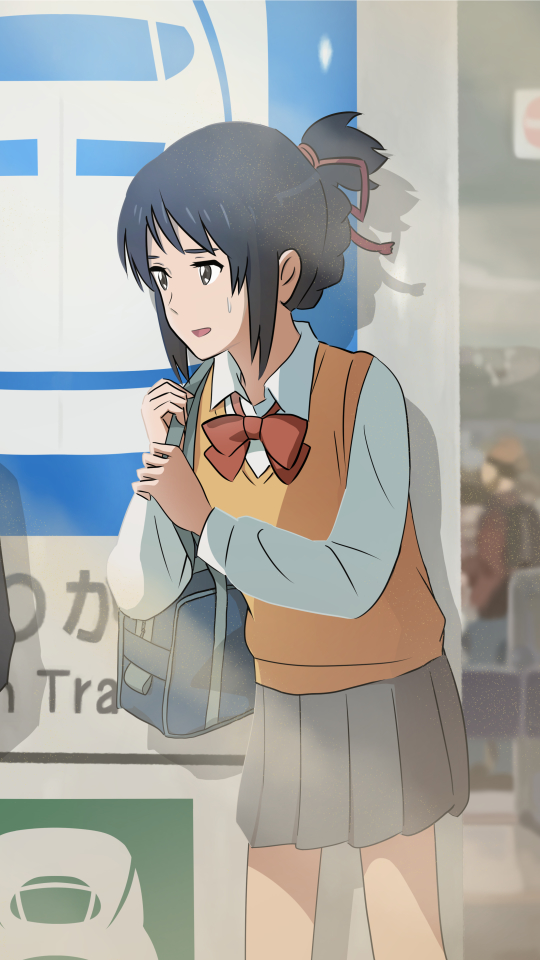 Descarga gratuita de fondo de pantalla para móvil de Animado, Kimi No Na Wa, Mitsuha Miyamizu.