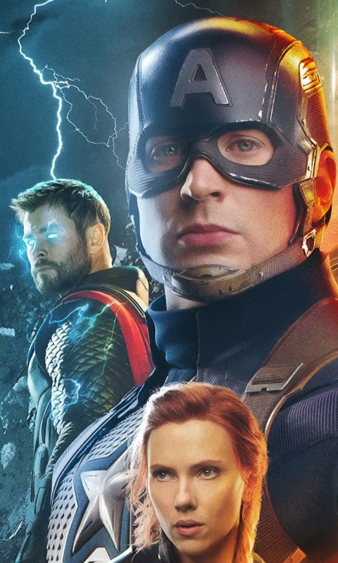 Download mobile wallpaper Captain America, Movie, Thor, Black Widow, The Avengers, Avengers Endgame for free.