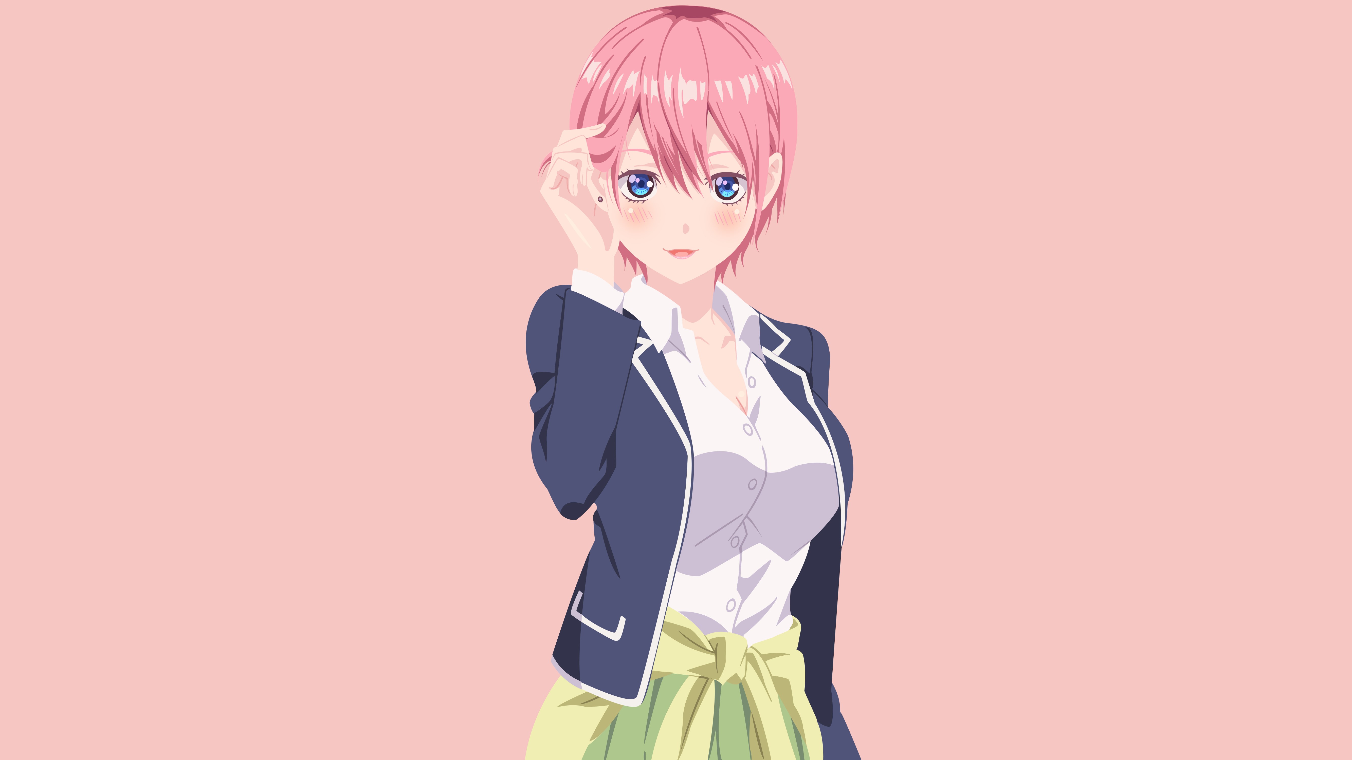 Laden Sie das Minimalistisch, Animes, The Quintessential Quintuplets, Ichika Nakano-Bild kostenlos auf Ihren PC-Desktop herunter