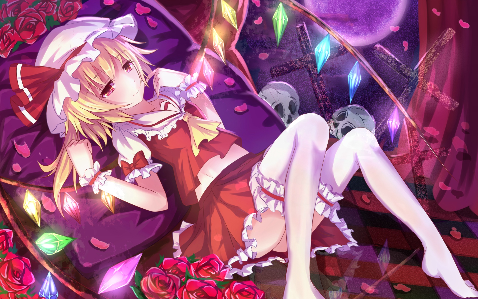 Téléchargez des papiers peints mobile Animé, Flandre Écarlate, Touhou gratuitement.