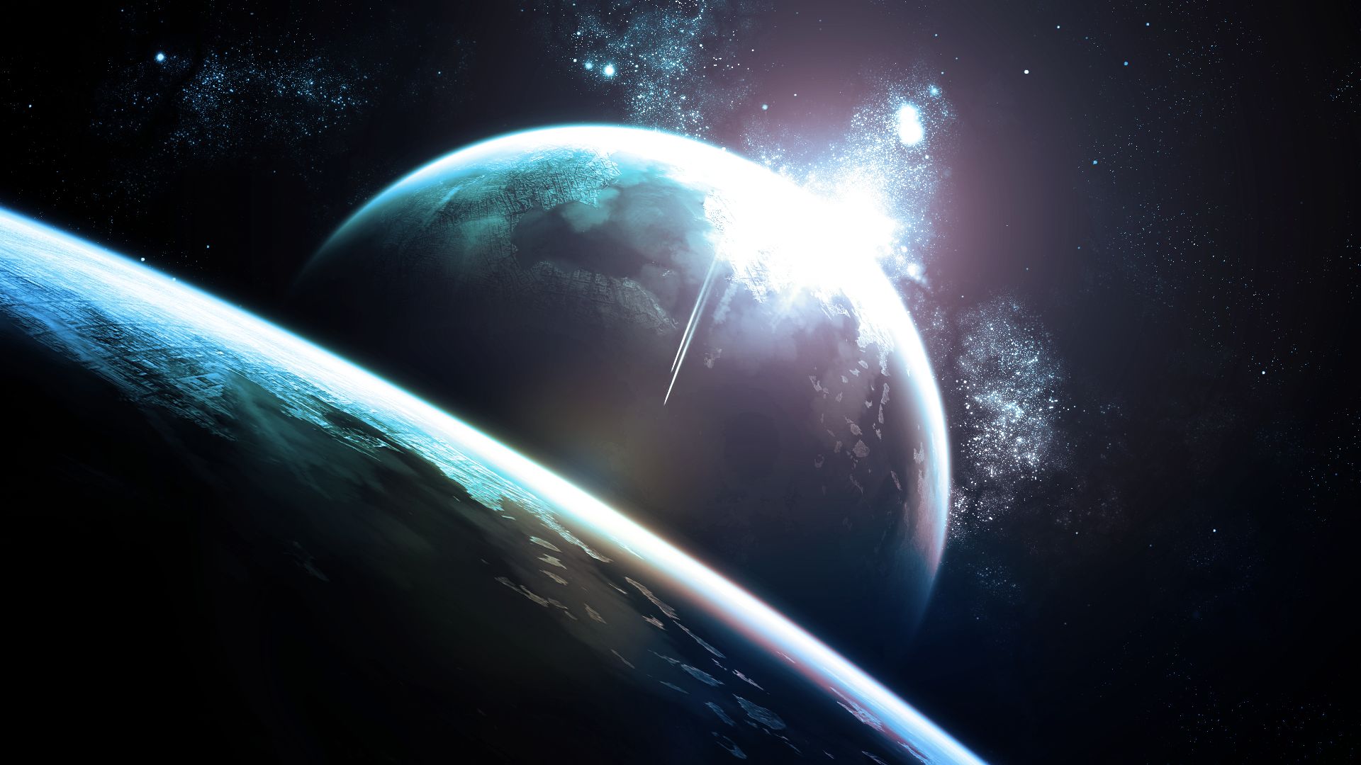 Descarga gratuita de fondo de pantalla para móvil de Ciencia Ficción, Ascenso Del Planeta.