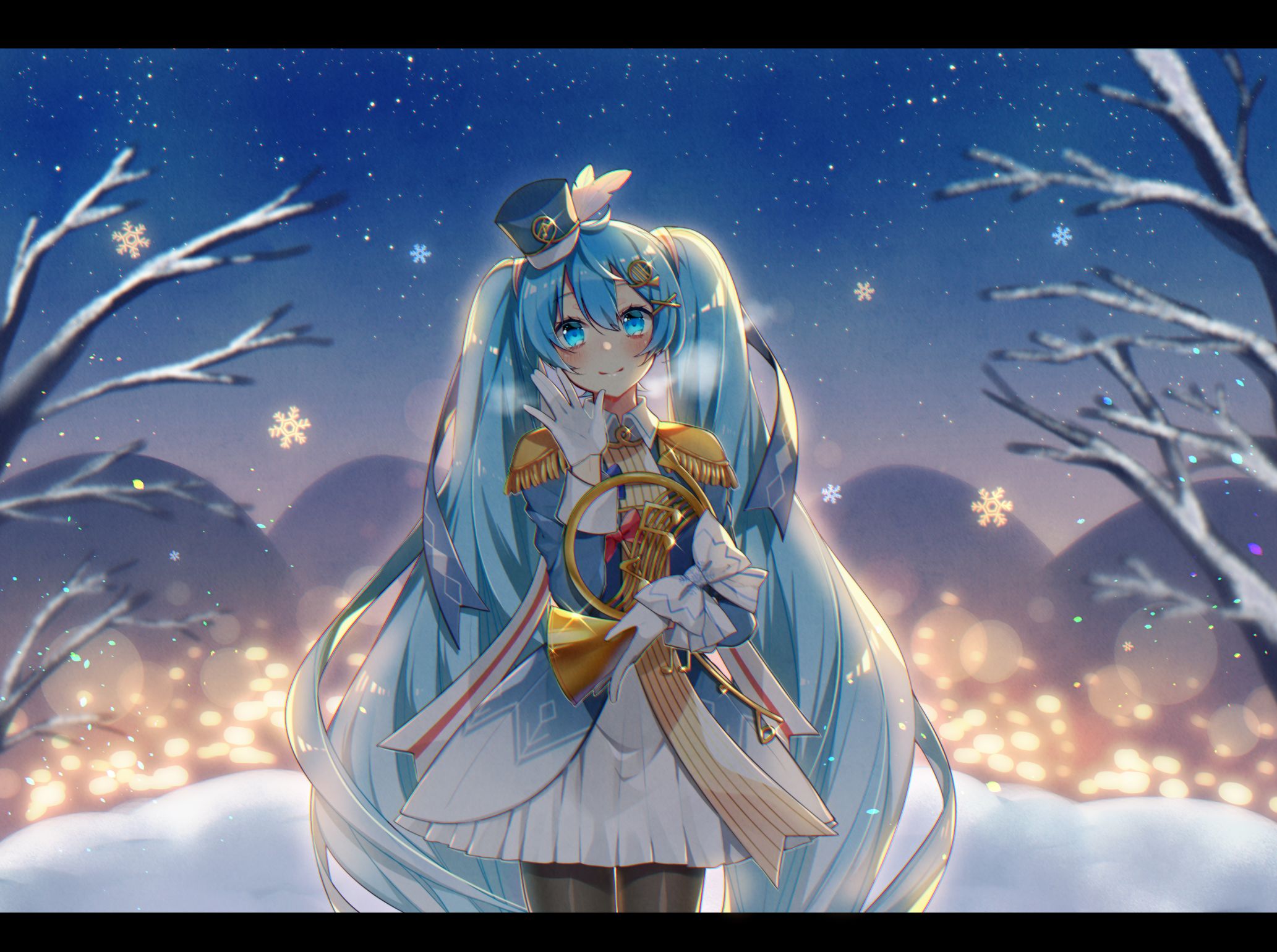 Laden Sie das Vocaloid, Animes, Yuki Miku-Bild kostenlos auf Ihren PC-Desktop herunter