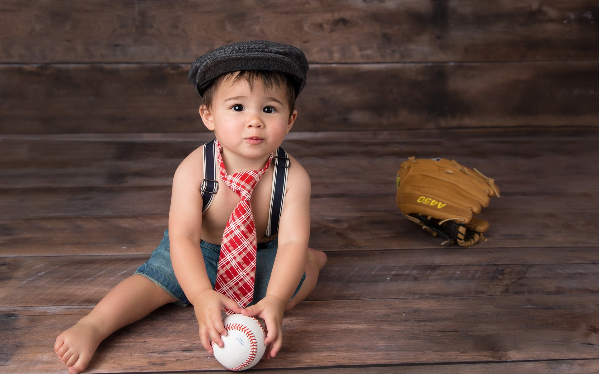 Download mobile wallpaper Child, Cute, Photography, Baseball for free.