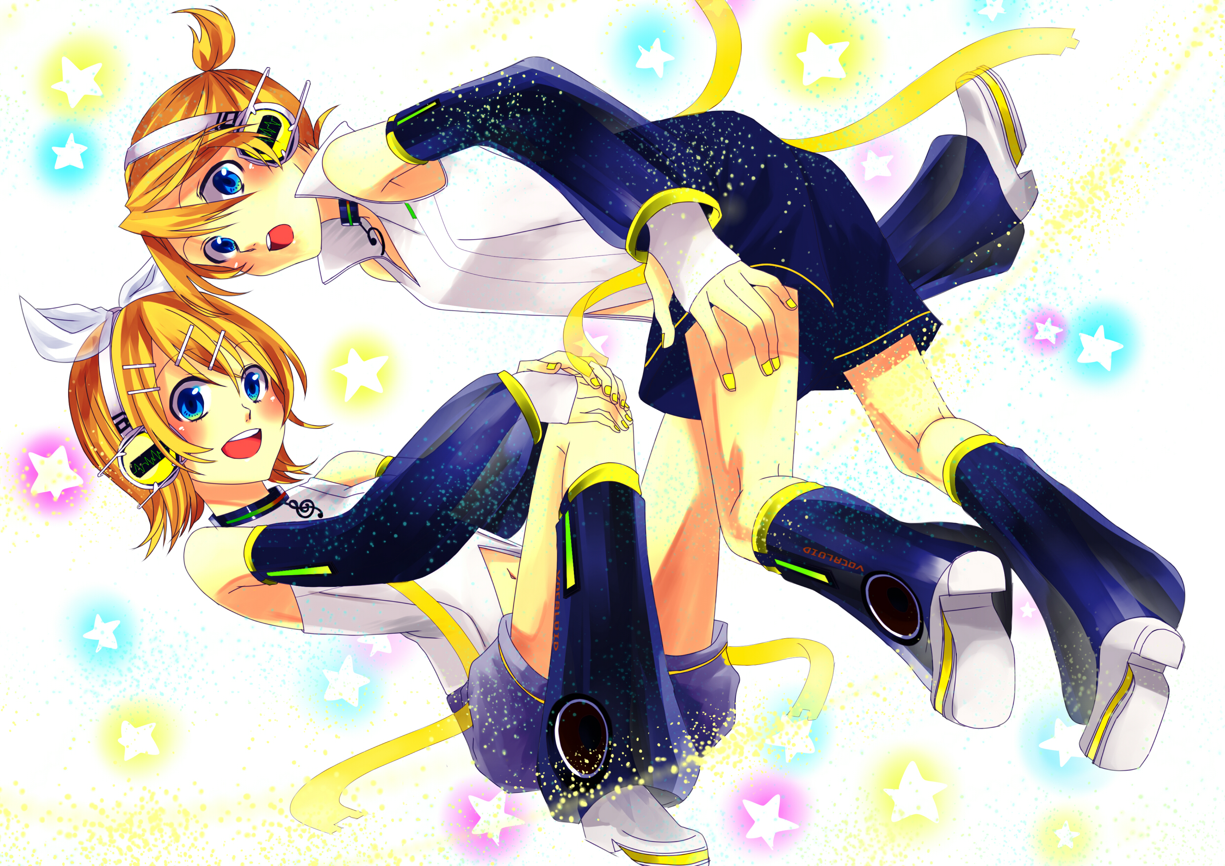 Baixar papel de parede para celular de Anime, Vocaloid, Rin Kagamine, Len Kagamine gratuito.