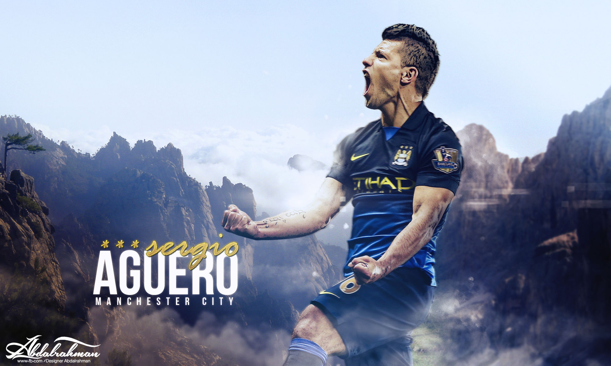 Download mobile wallpaper Sports, Soccer, Manchester City F C, Sergio Agüero for free.