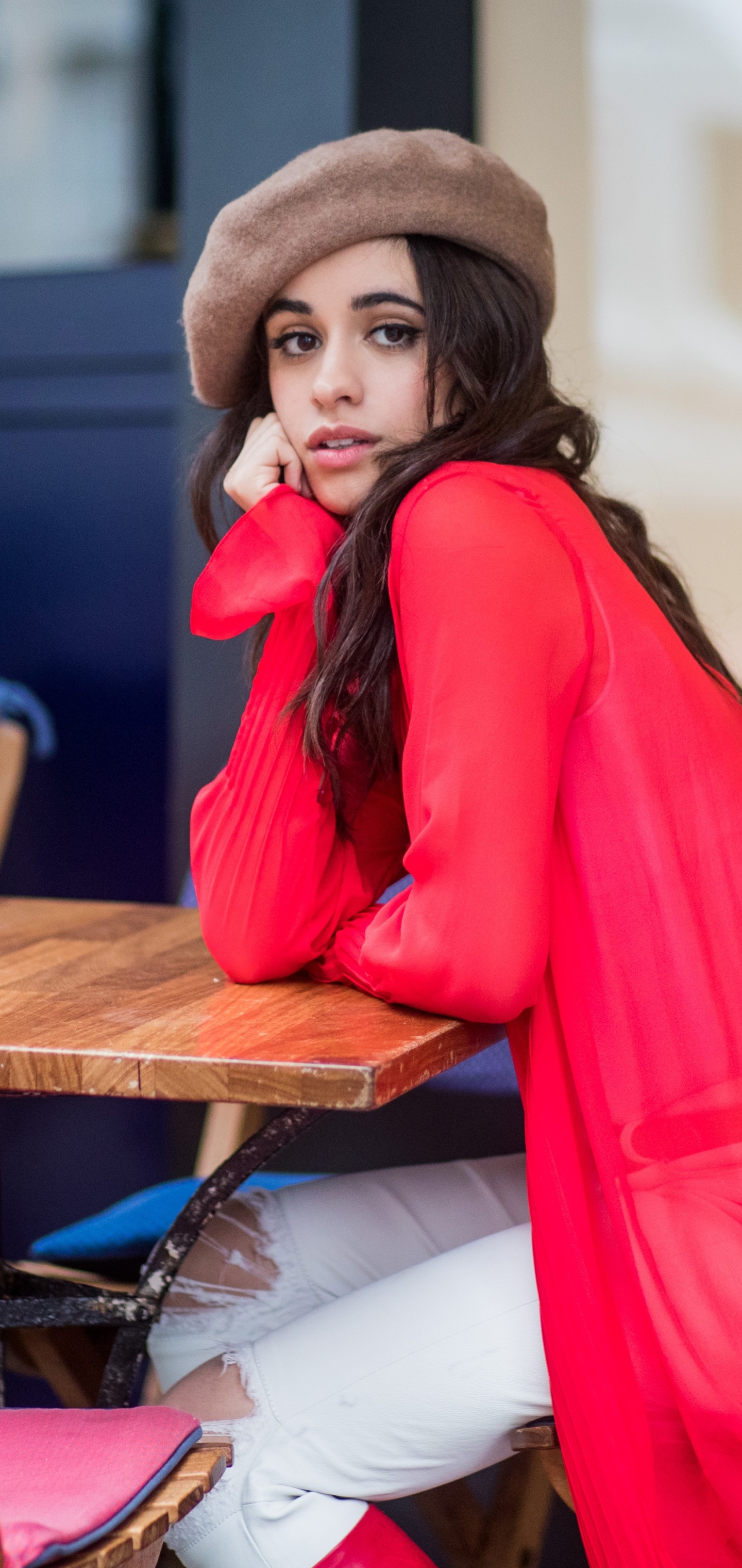Download mobile wallpaper Music, Beret, Camila Cabello for free.