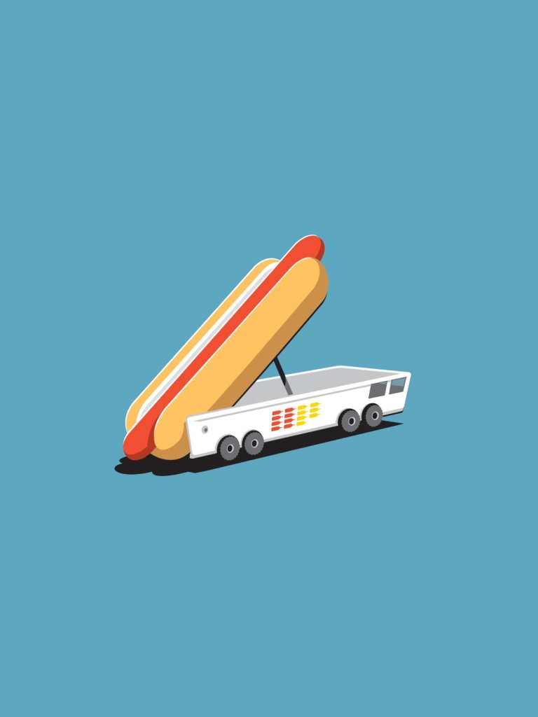Download mobile wallpaper Food, Humor, Missile, Hot Dog for free.