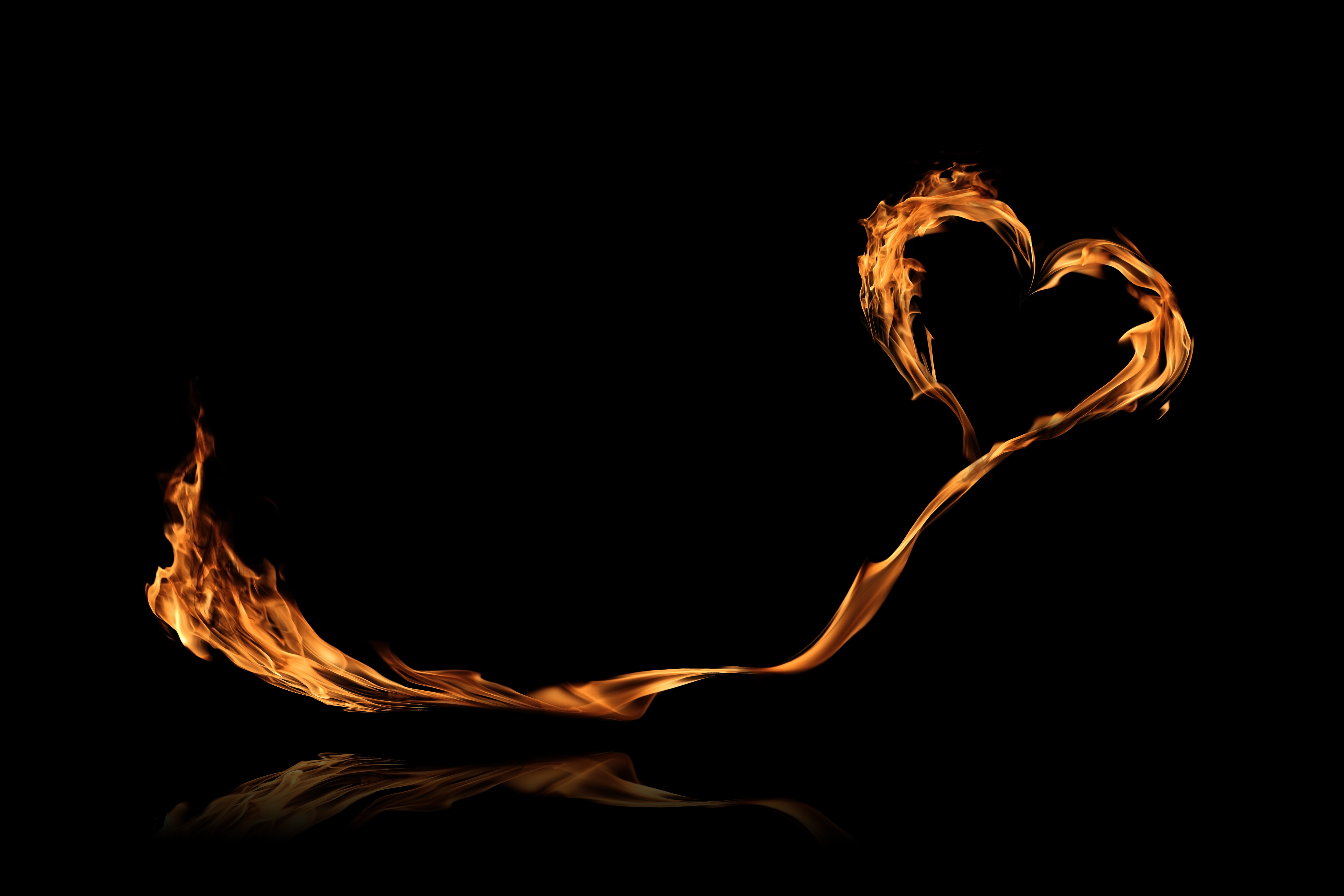 Download mobile wallpaper Flame, Heart, Artistic for free.