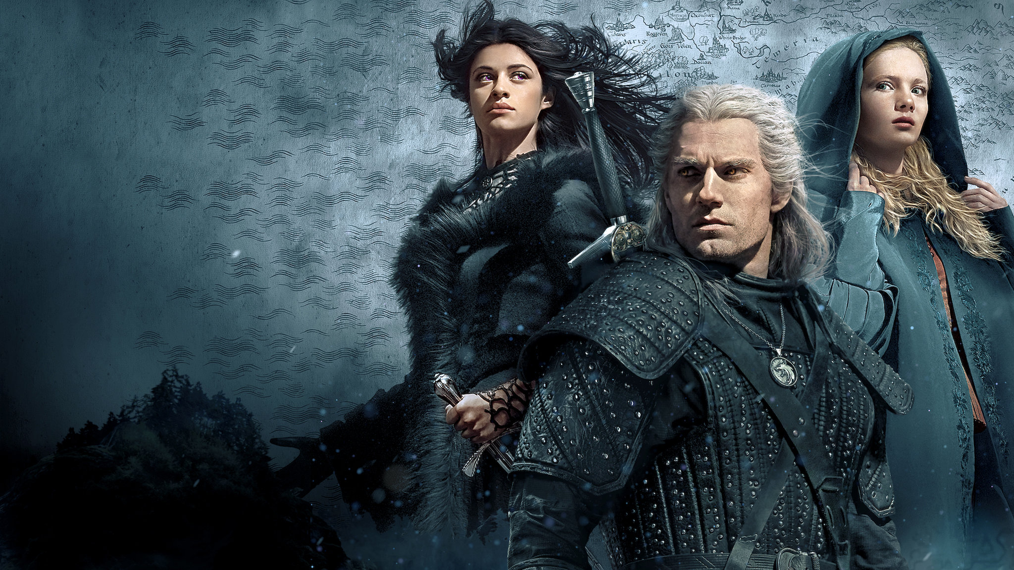 Download mobile wallpaper Tv Show, The Witcher, Geralt Of Rivia, Ciri (The Witcher), Yennefer Of Vengerberg for free.