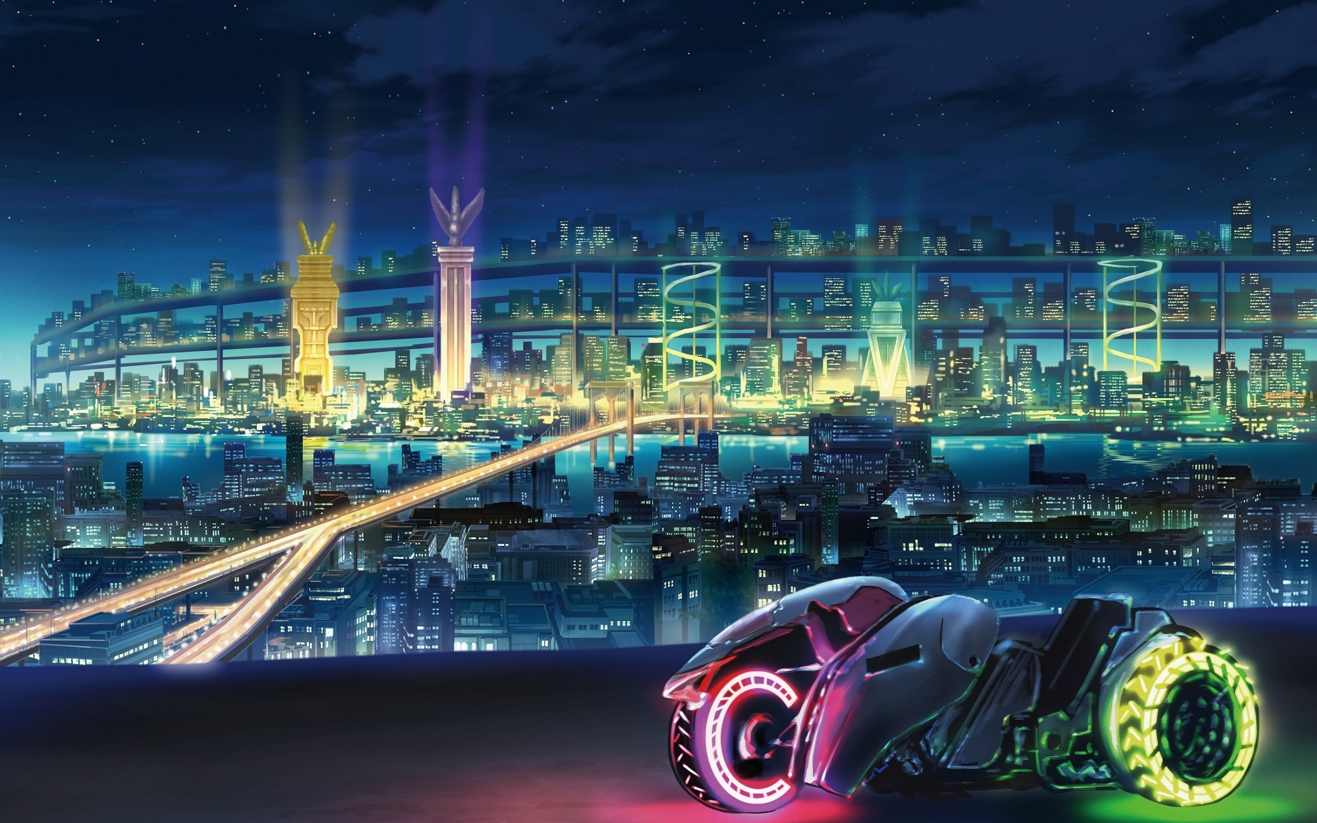 Free download wallpaper City, Sci Fi on your PC desktop