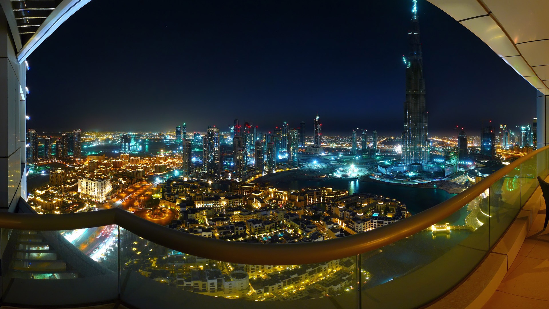 Free download wallpaper Night, City, Dubai, Man Made on your PC desktop