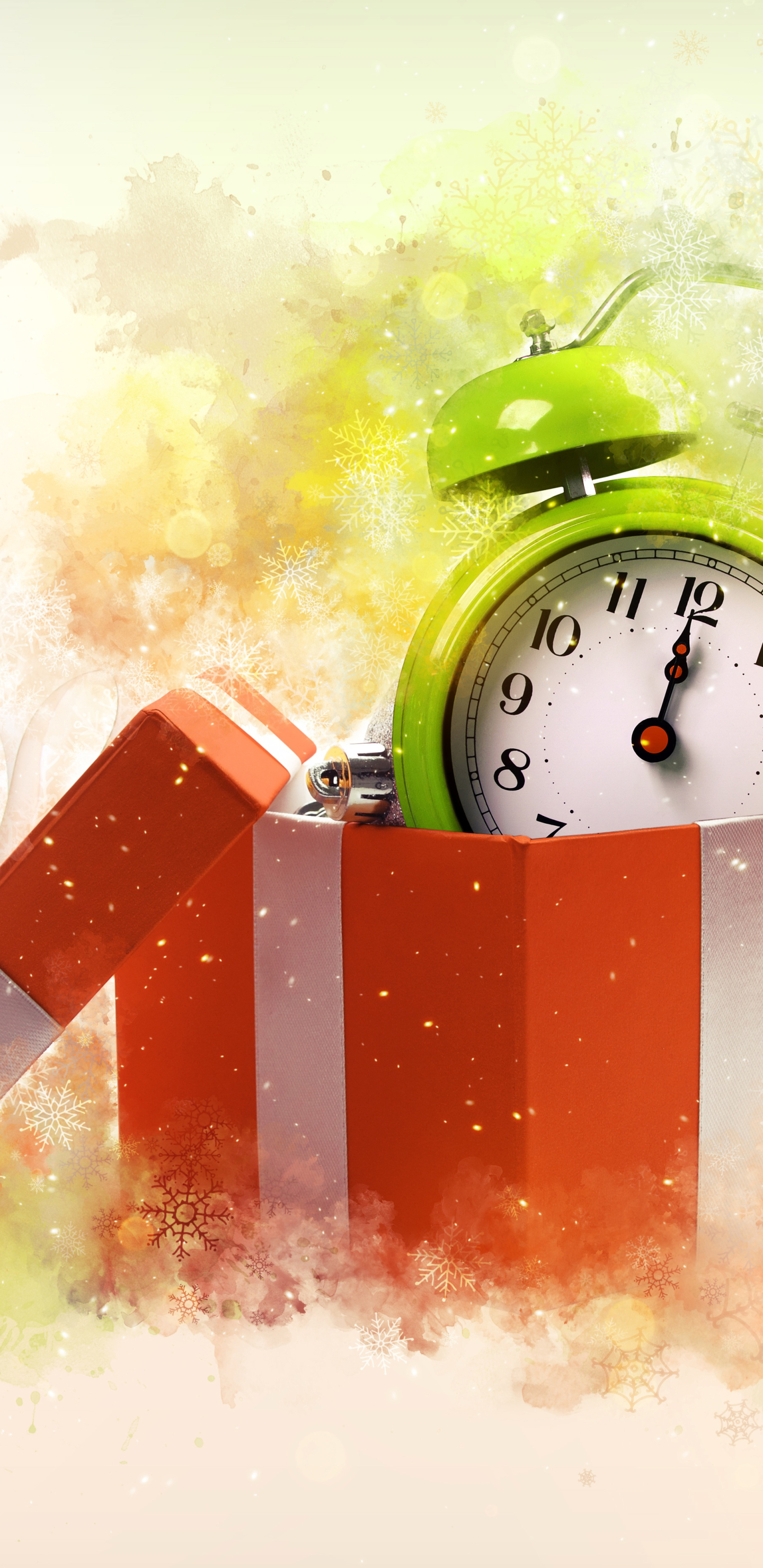 Download mobile wallpaper New Year, Clock, Holiday for free.