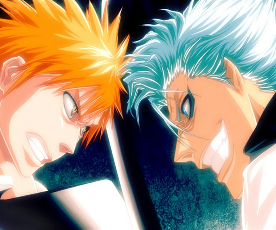 Descarga gratuita de fondo de pantalla para móvil de Animado, Bleach: Burîchi, Ichigo Kurosaki, Grimmjow Jaegerjaquez.