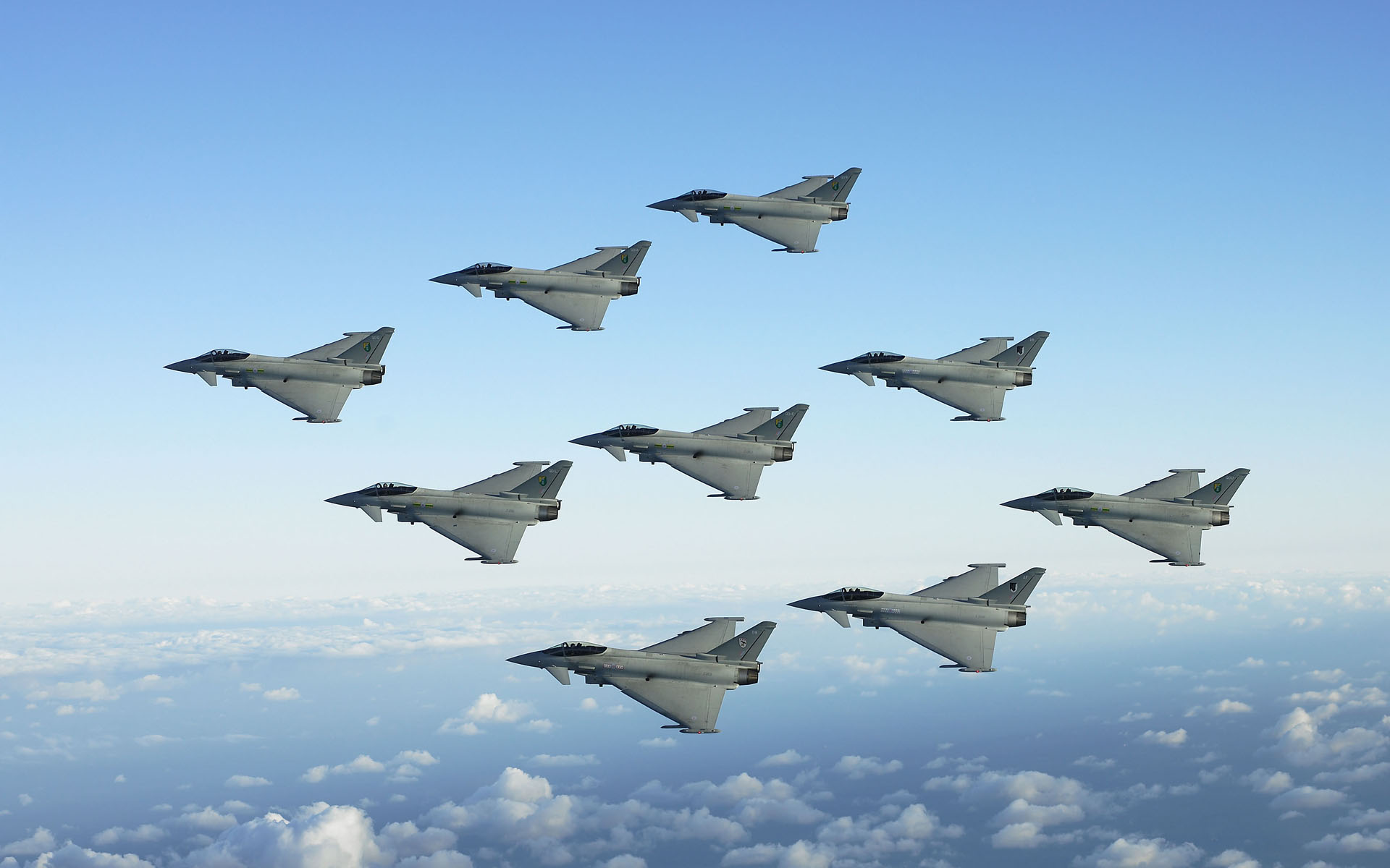 air show, military, aircraft, airplane, eurofighter typhoon, jet fighter, military aircraft