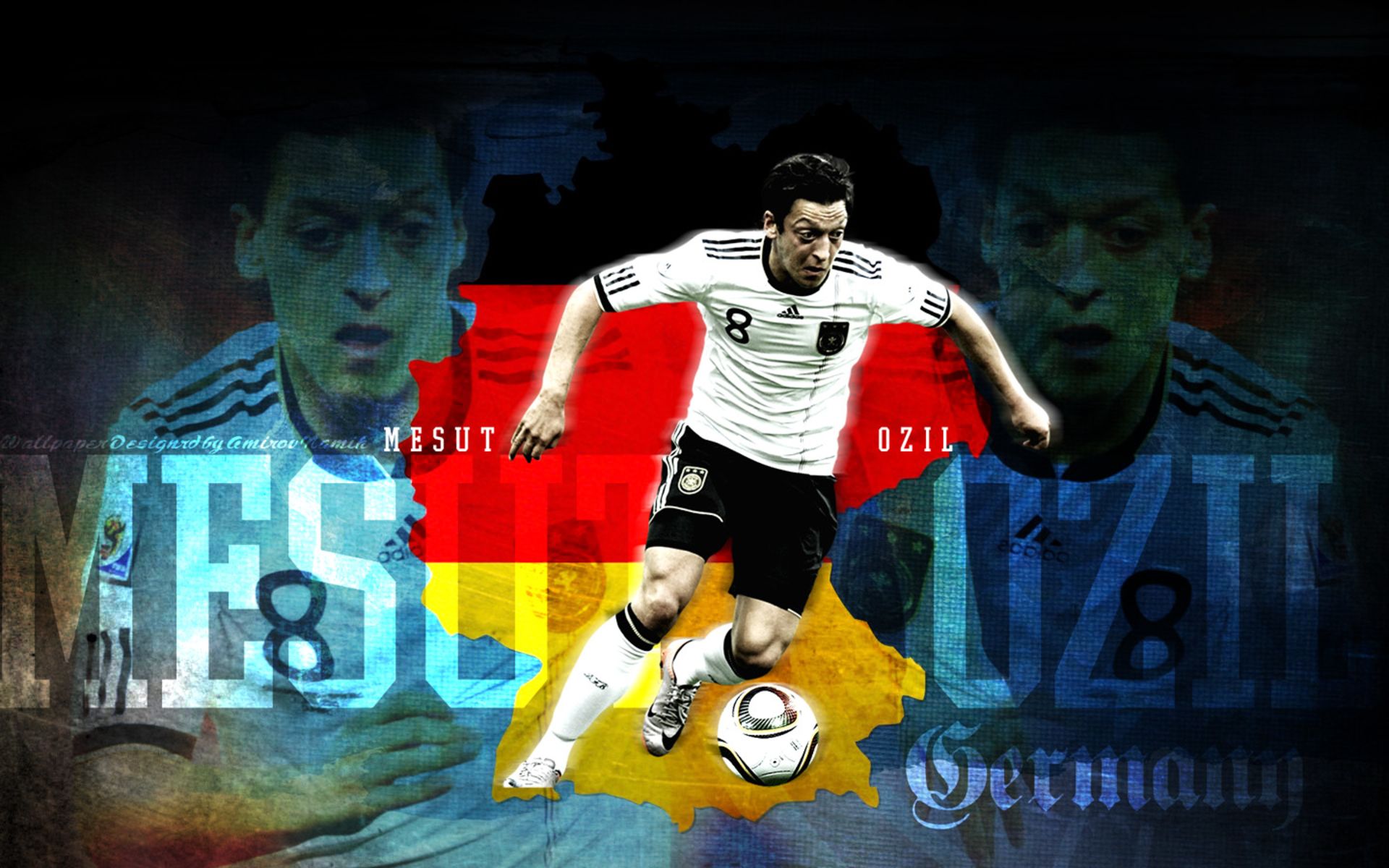 PCデスクトップにスポーツ, サッカー, メスト・エジル, サッカードイツ代表画像を無料でダウンロード